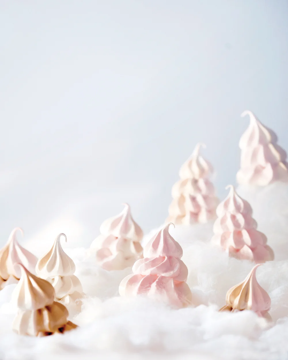 Brown Sugar Swirl Meringue Trees, Martha Stewart Living