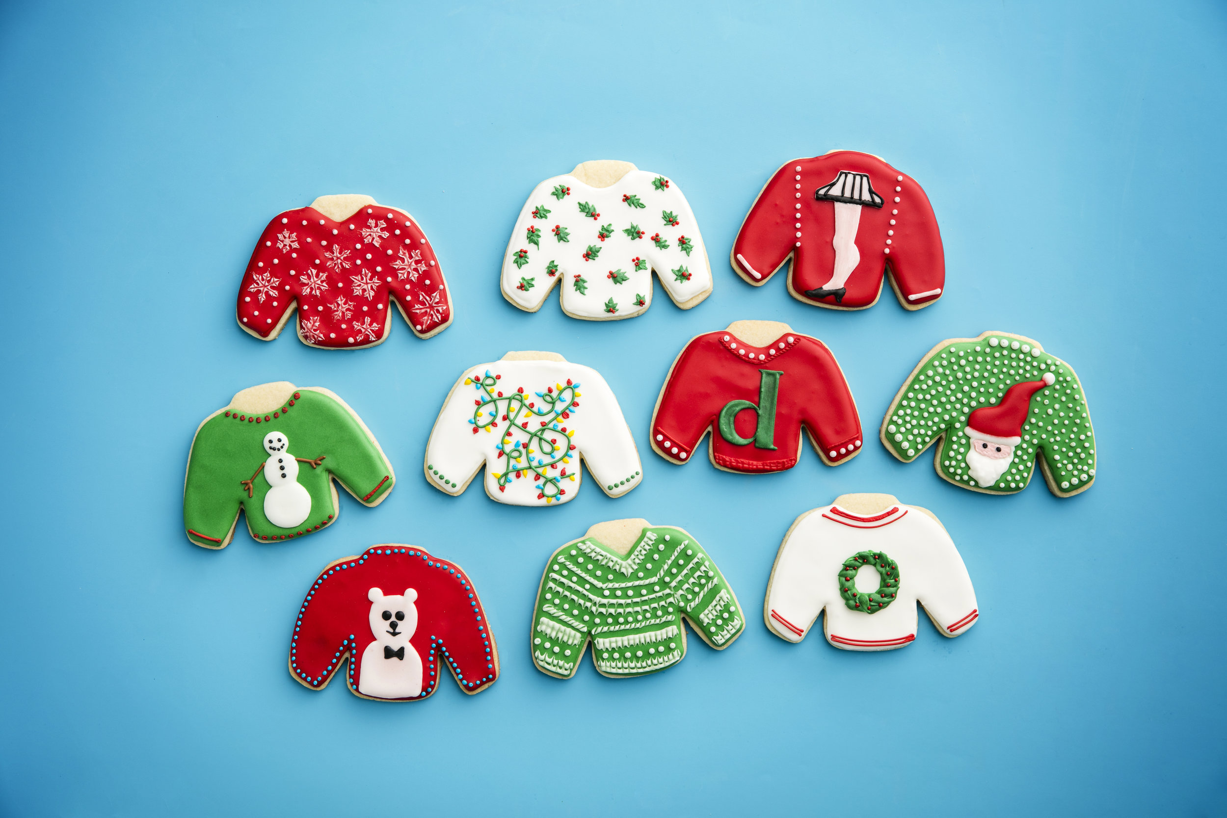 Ugly Christmas Sweater Sugar Cookies, Delish