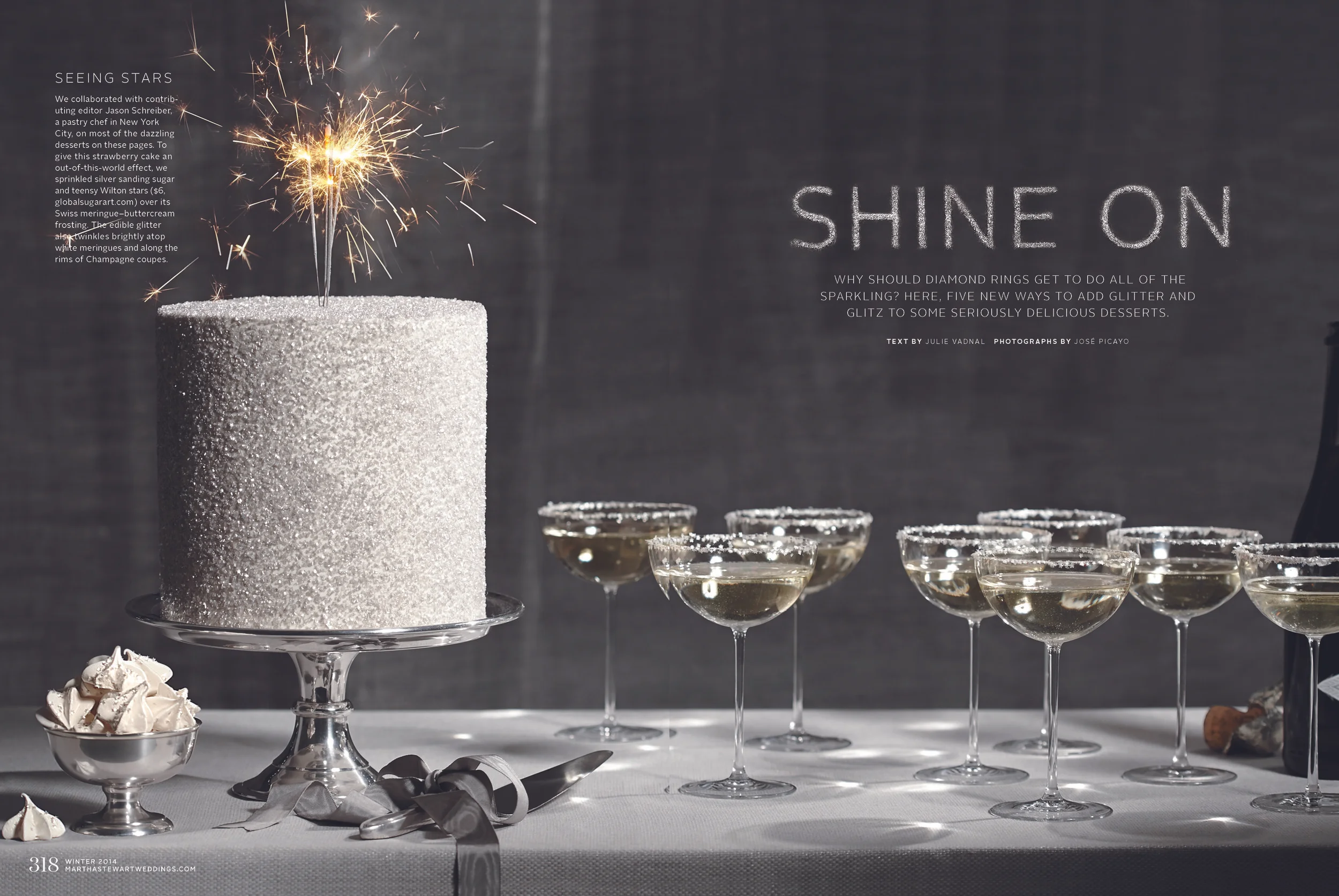 Sparkling Sugar Cake, Martha Stewart Weddings