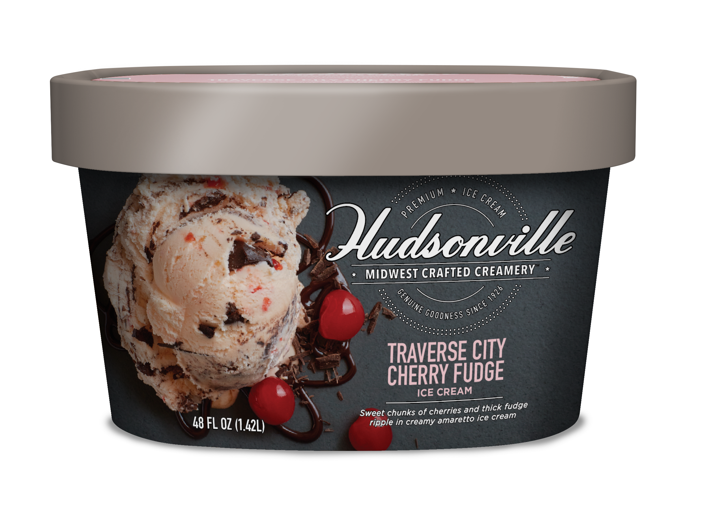 Hudsonville Ice Cream Traverse City Cherry Fudge