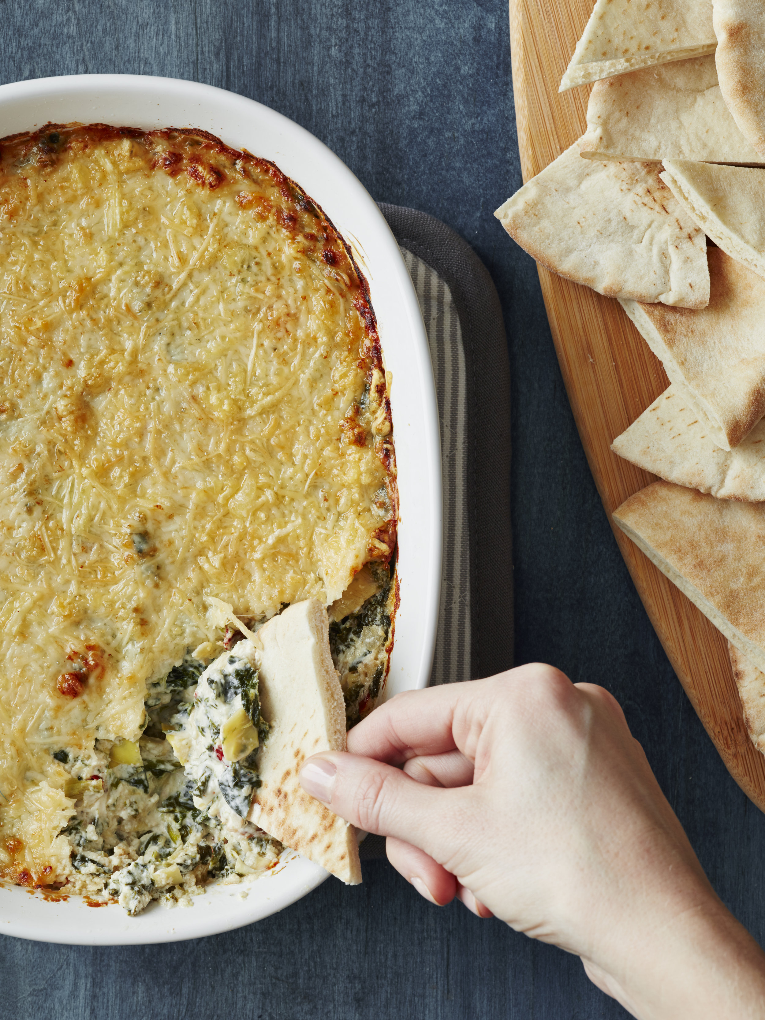 Delish Baked Spinach Dip