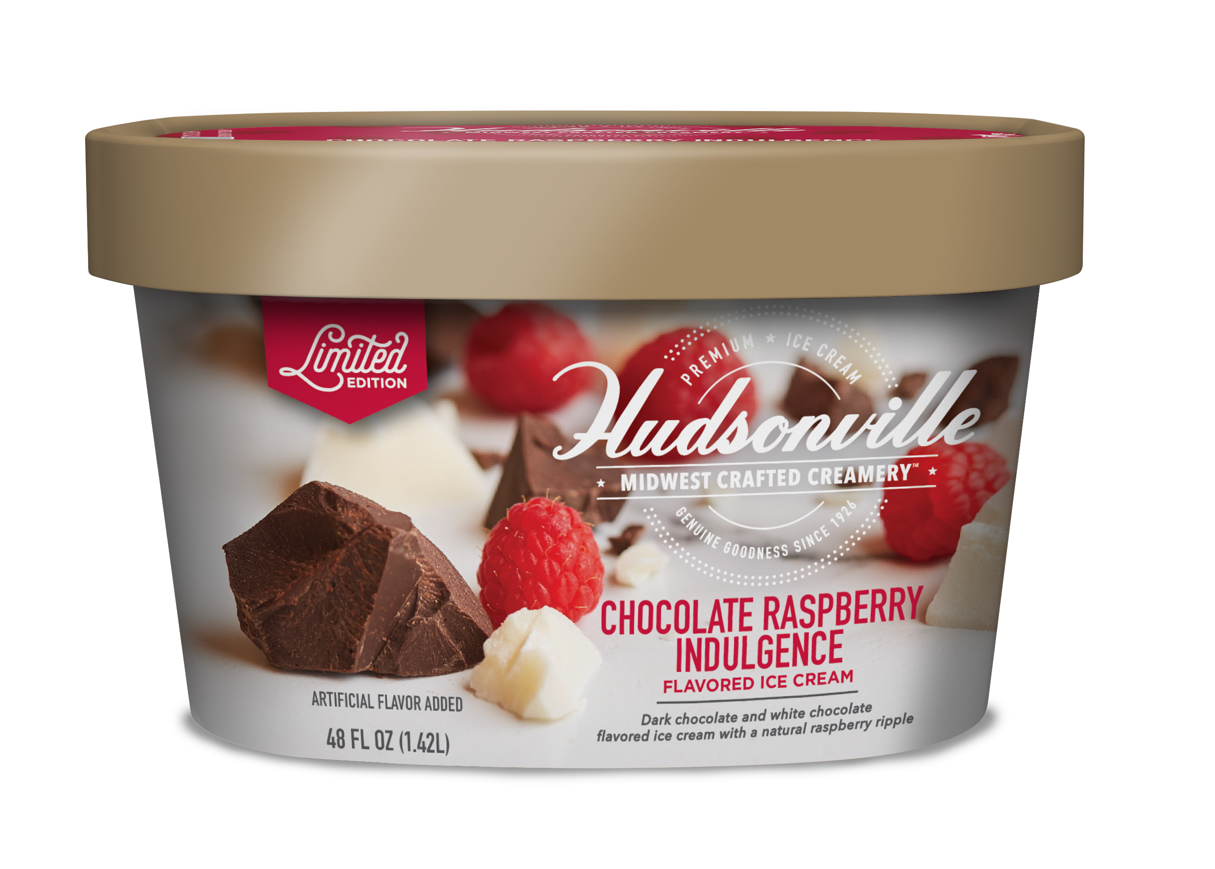 Hudsonville Ice Cream: Chocolate Raspberry Indulgence 