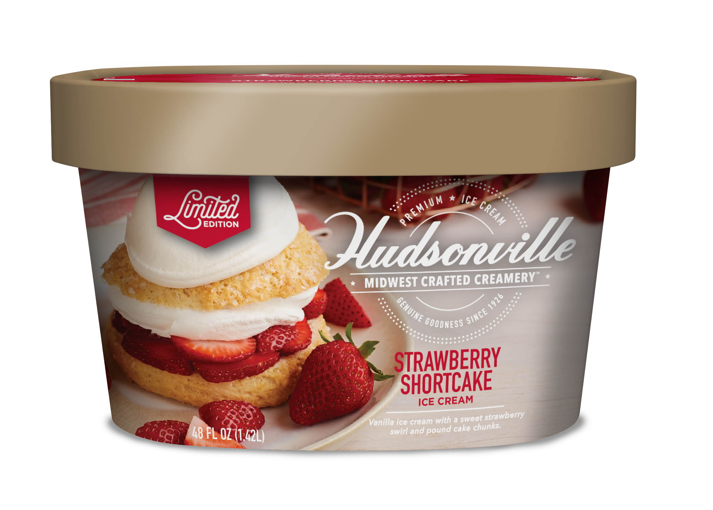 Hudsonville Ice Cream: Strawberry Shortcake