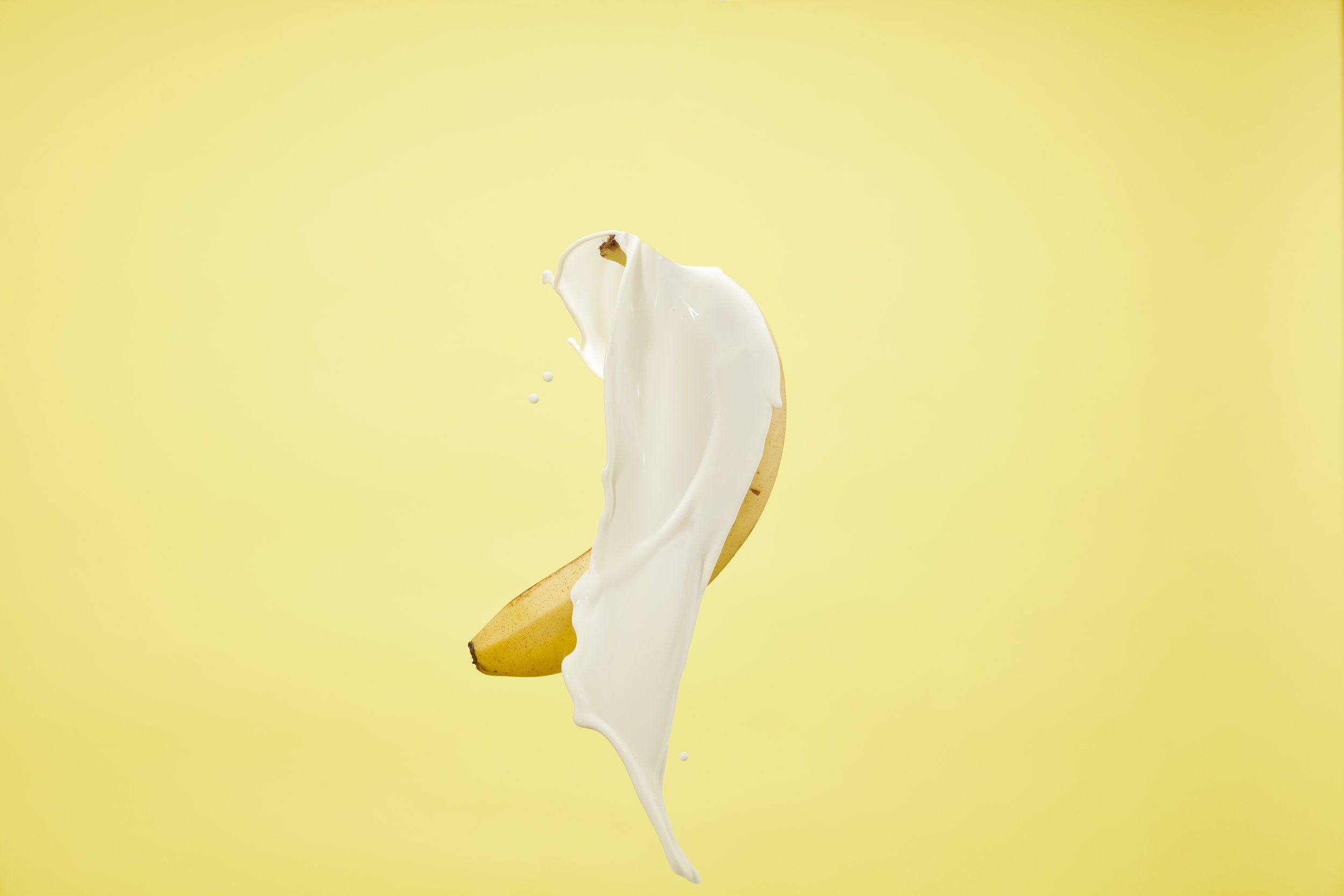 A Banana being splashed by milk, Anomaly