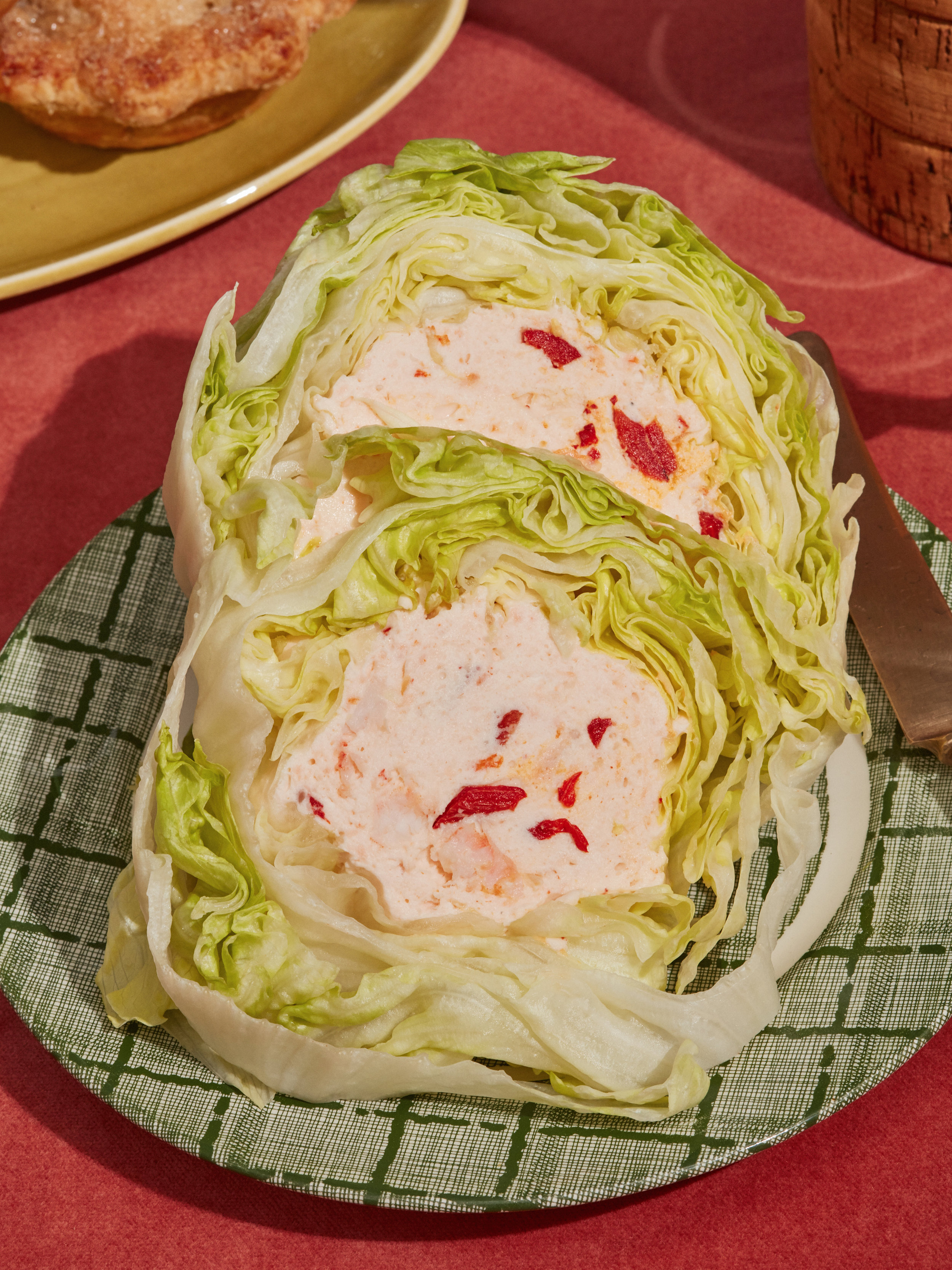 1960s Holiday Excess (insert), FT Magazine. A closeup of stuffed lettuce.