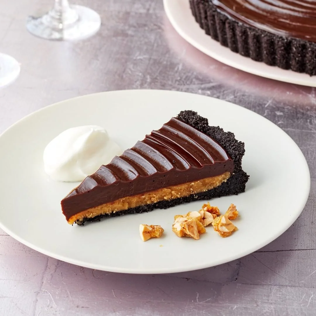 Peanut Butter Ganache Tart (Martha Bakes on PBS), Photo by Mike Krautter
