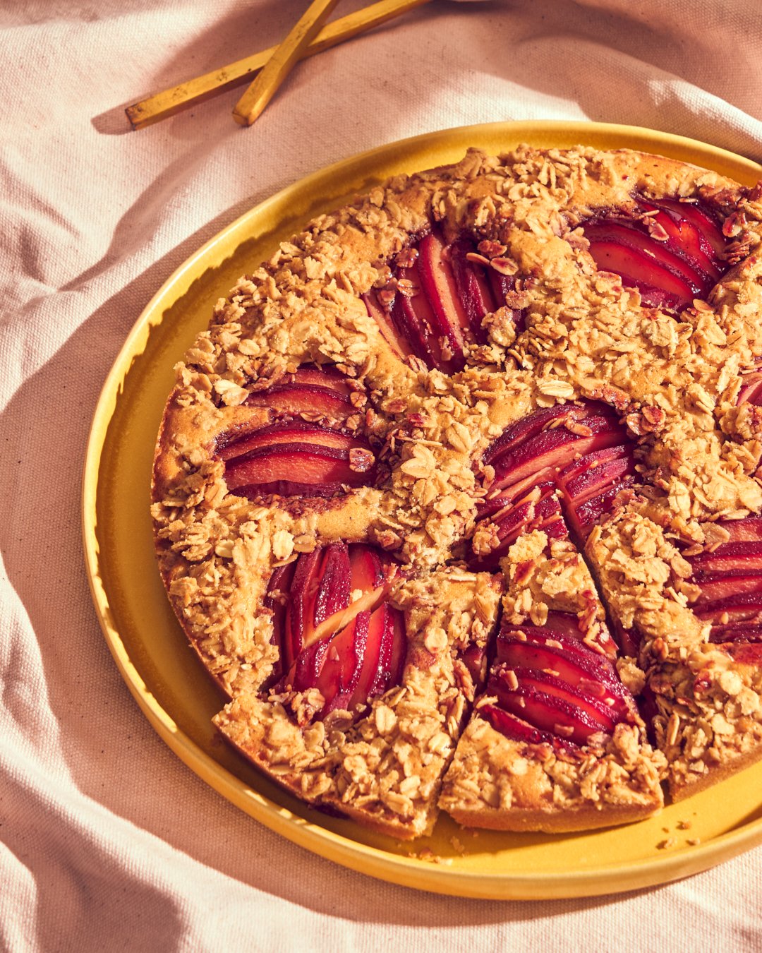 Pear crumb cake