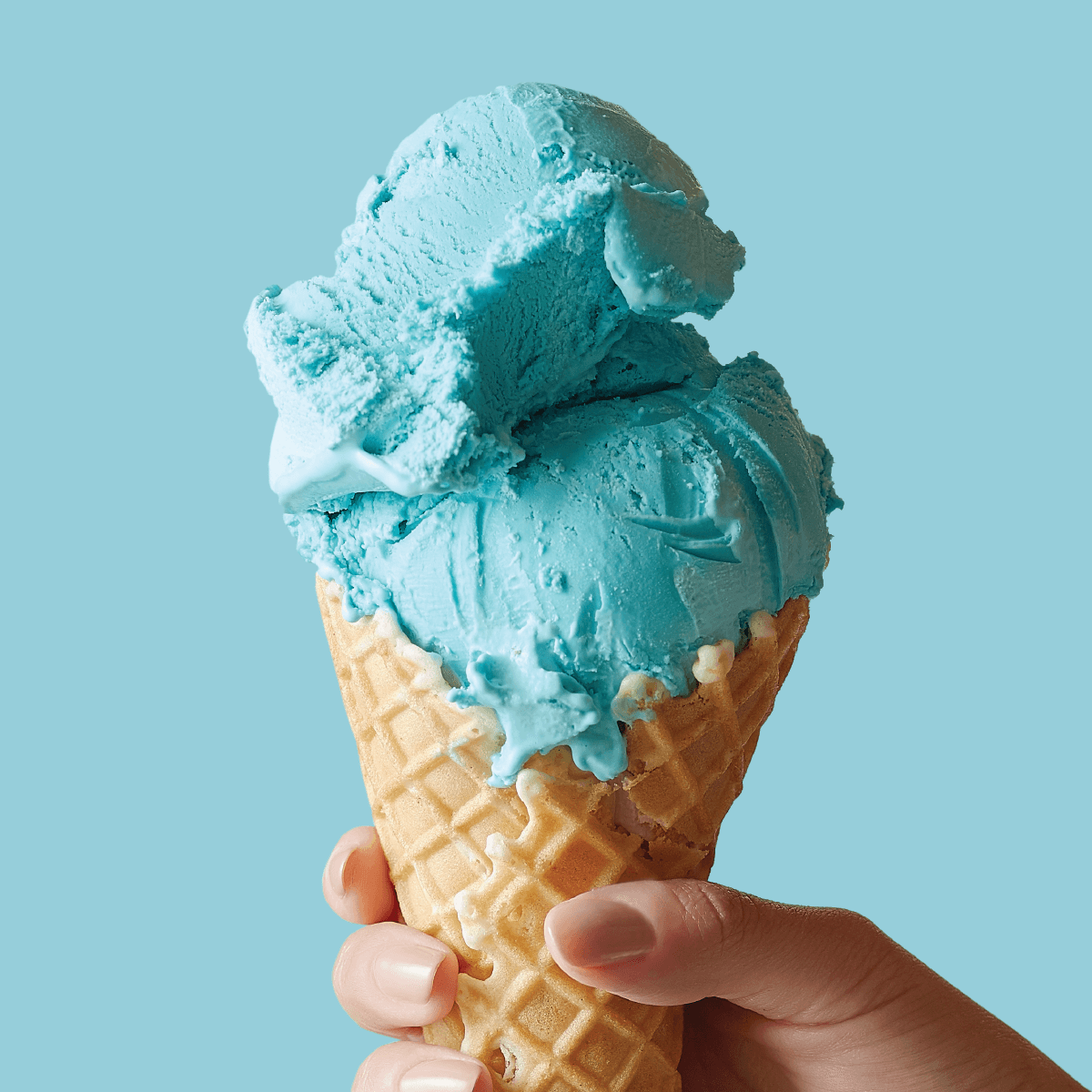 i ate] blue goo ice cream cone : r/food