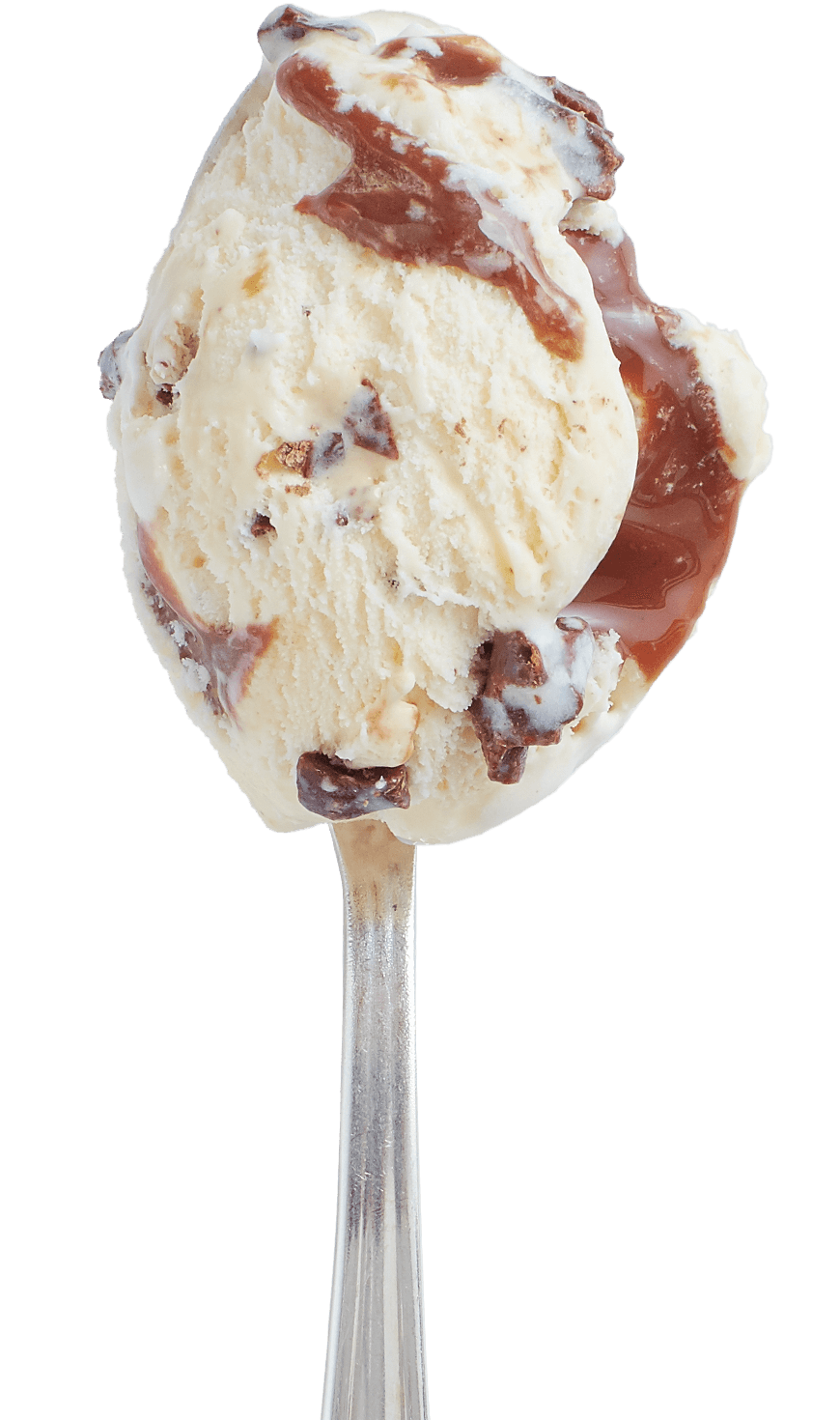 A spoonful of ice cream