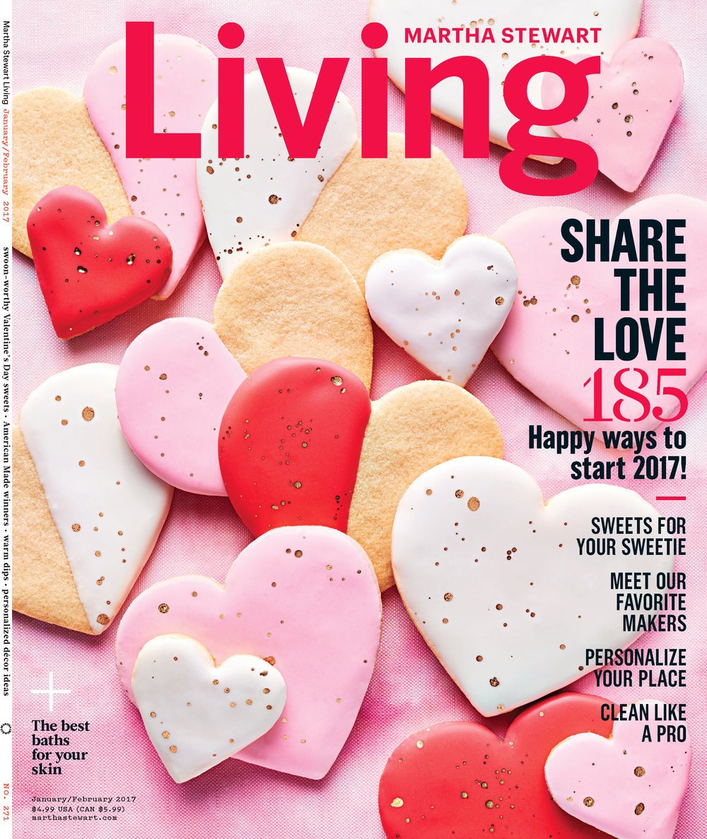 Valentines Day Cookies (Martha Stewart Living Cover, February 2017)