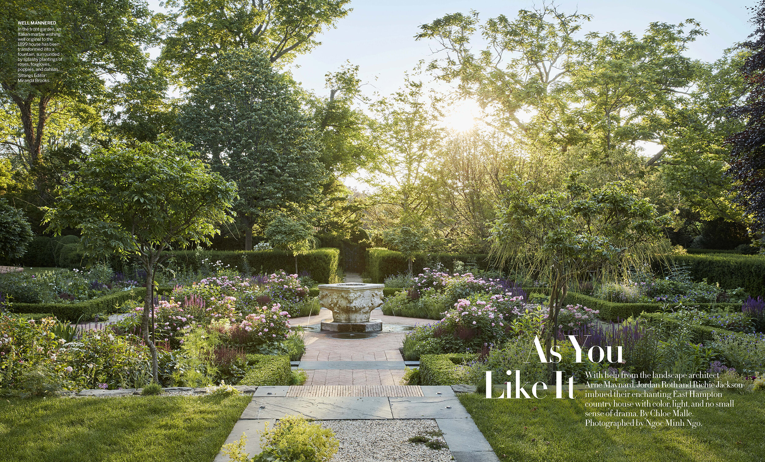 East Hampton Garden, Vogue