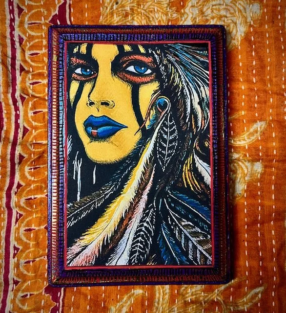 UGIDALI PLAQUE-HANDPAINTED & DECOUPAED