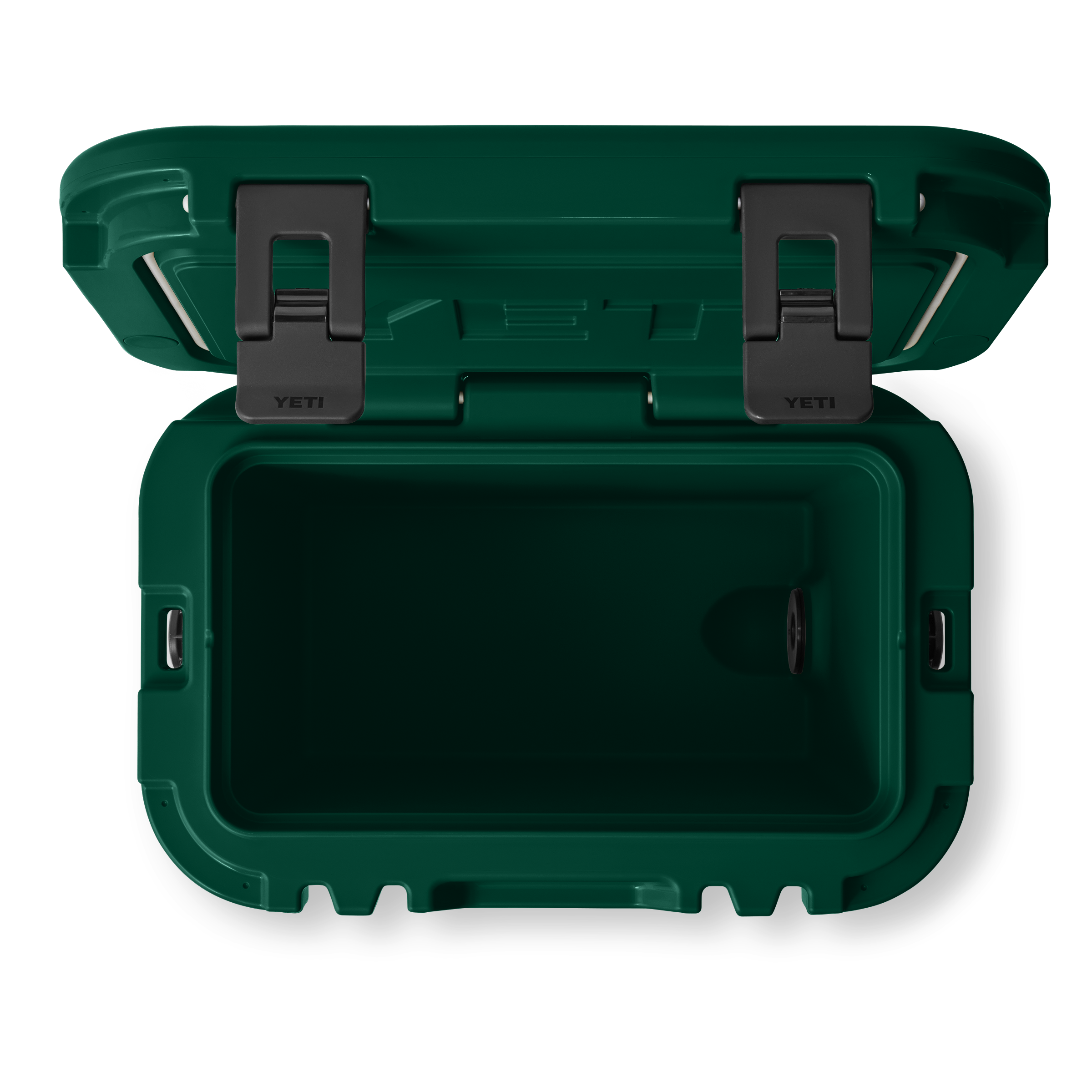 70000004710_10033440006_YETI_WHSL_studio_hard_coolers_Roadie_15_Black_Forest_Green_Overhead_Empty_8153_B_2400x2400.png