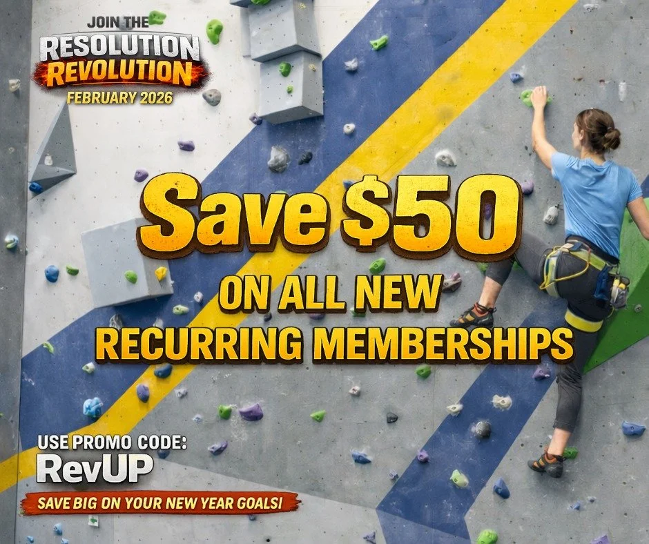 Start your membership at at  UpTownClimbing.com