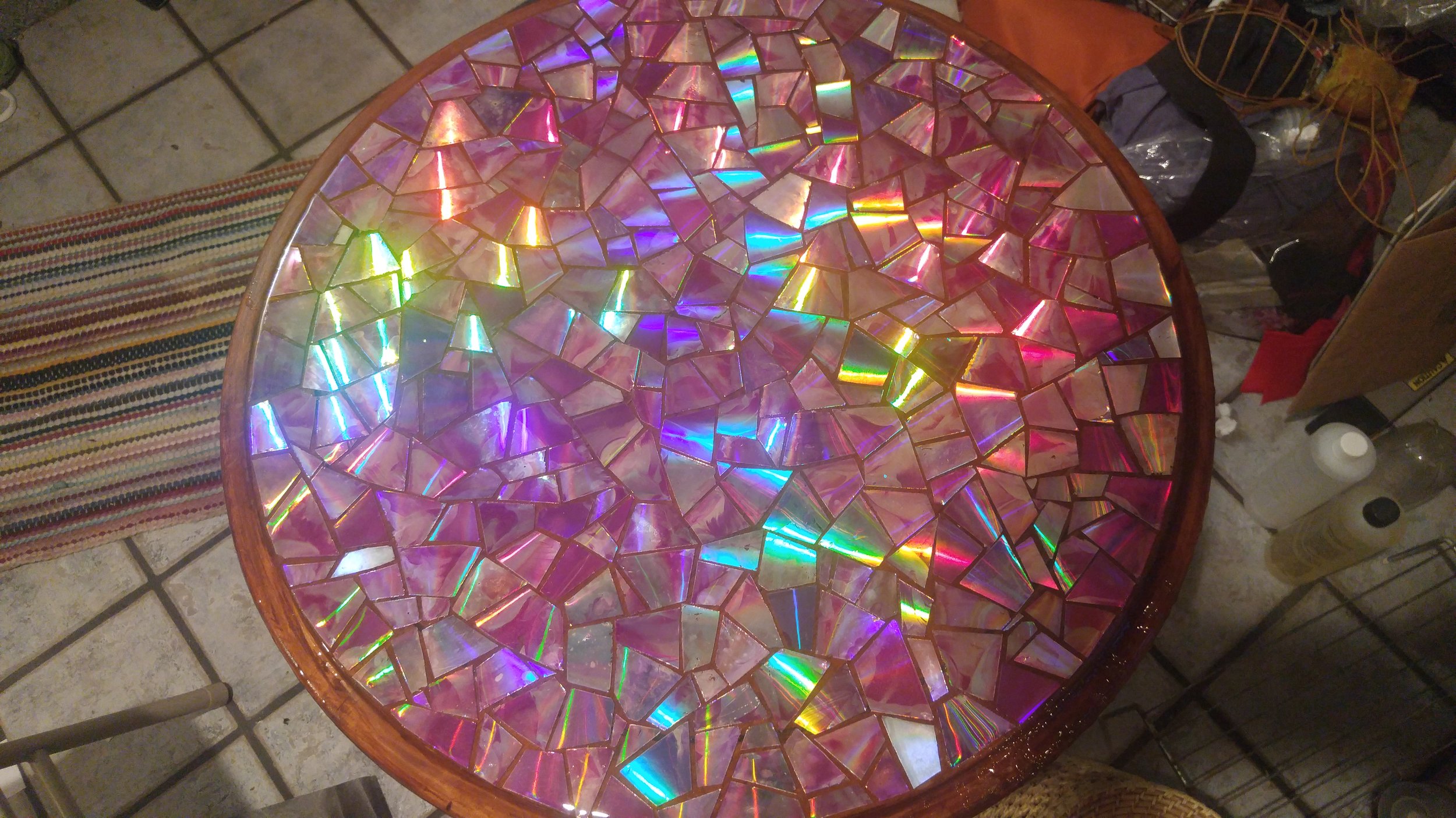 Dvd Mosaic Table