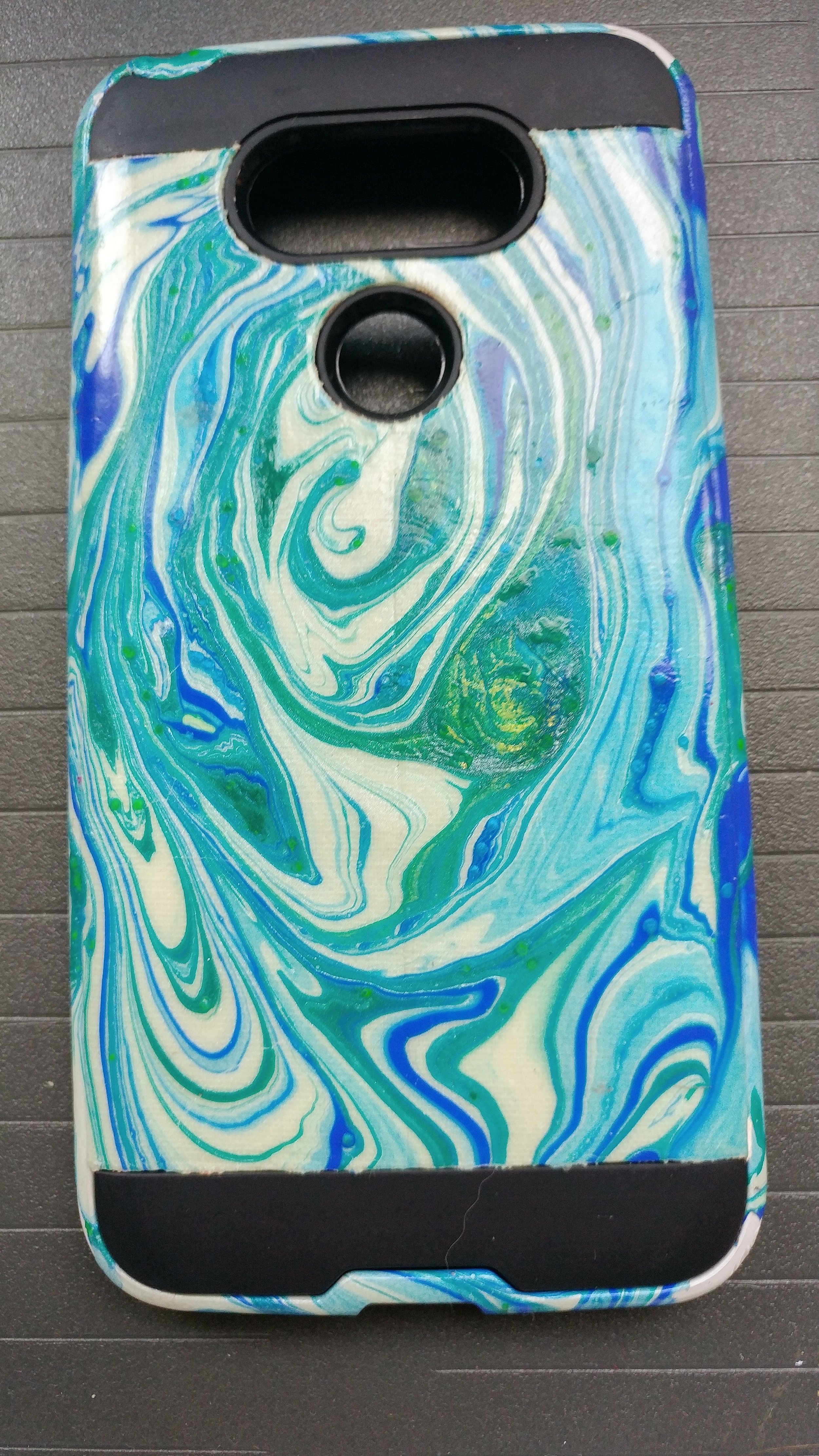 Whirlpool water marbled phone case