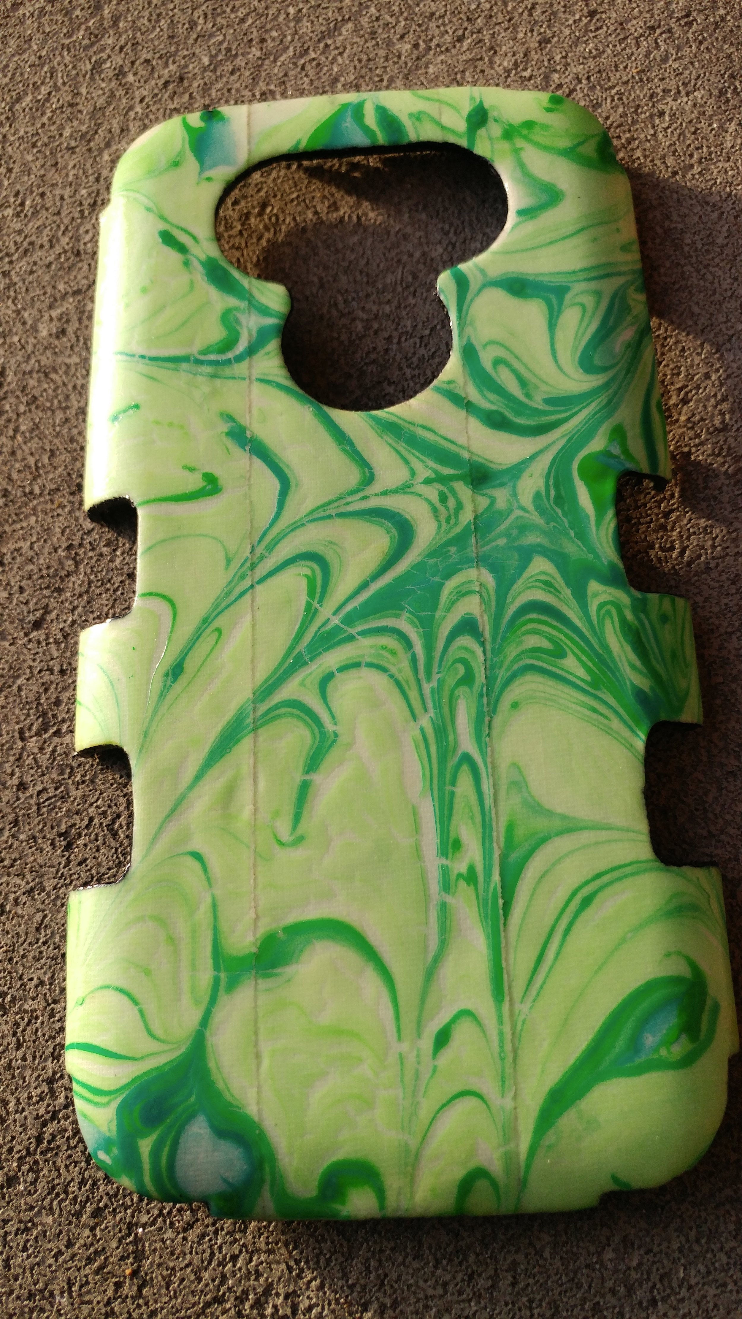 Green Splatter Water Marble Phone Case