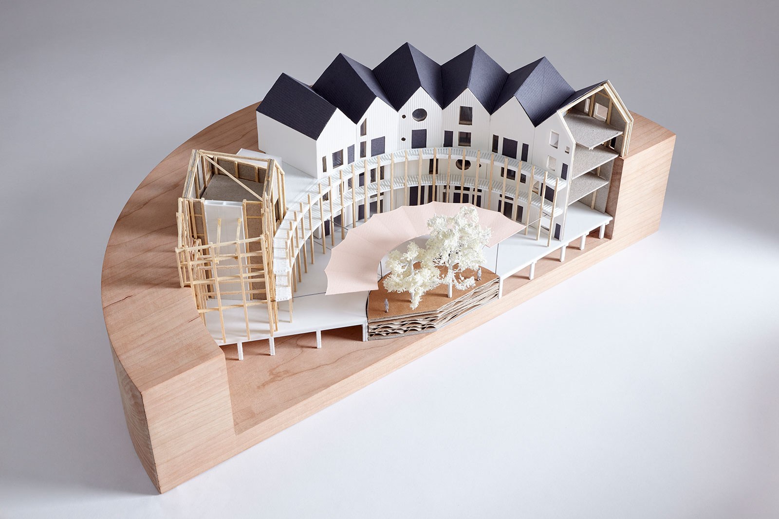 
Winning scheme, 1st prize, RIBA Gasholder Bases national competition. The competition brief was to come up with inspiring and innovative ideas for the future uses of gasholder bases – the sub-surface voids left behind once an old gasholder has been demolished. We saw the opportunity to develop a scheme that addressed the national issue of a well-publicised shortage of affordable housing as well as the somewhat less publicised, but of equal note, lack of availability of affordable flexible workshops, studios and workspaces in our towns and cities.
Normal
0
false
false
false
EN-GB
X-NONE
X-NONE
/* Style Definitions */
table.MsoNormalTable
{mso-style-name:"Table Normal";
mso-tstyle-rowband-size:0;
mso-tstyle-colband-size:0;
mso-style-noshow:yes;
mso-style-priority:99;
mso-style-parent:"";
mso-padding-alt:0cm 5.4pt 0cm 5.4pt;
mso-para-margin-top:0cm;
mso-para-margin-right:0cm;
mso-para-margin-bottom:8.0pt;
mso-para-margin-left:0cm;
line-height:107%;
mso-pagination:widow-orphan;
font-size:11.0pt;
font-family:"Calibri",sans-serif;
mso-ascii-font-family:Calibri;
mso-ascii-theme-font:minor-latin;
mso-hansi-font-family:Calibri;
mso-hansi-theme-font:minor-latin;
mso-bidi-font-family:"Times New Roman";
mso-bidi-theme-font:minor-bidi;
mso-fareast-language:EN-US;}