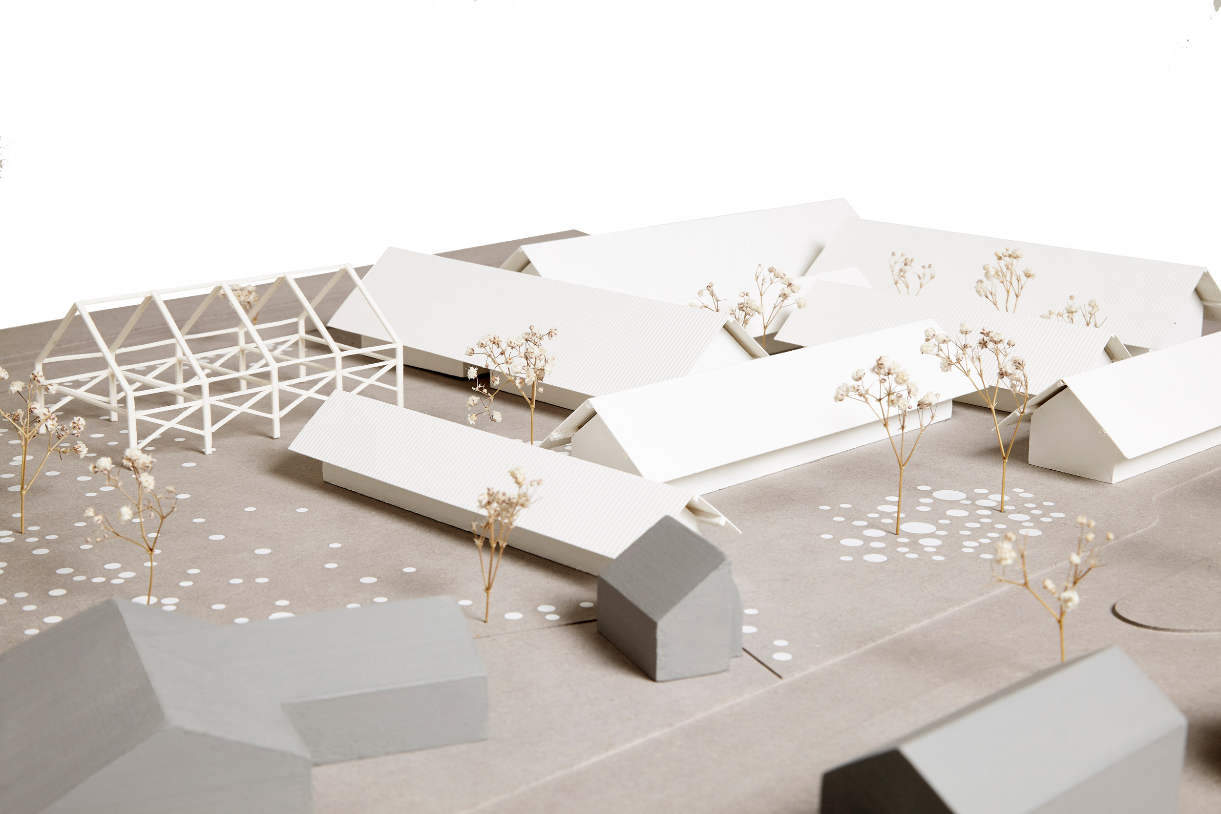Winners of the international RIBA competition Great Place: Lakes & Dales Rural Britain has a well-publicised threat to the diversity and sustainability of its communities, as young people opt for urban living above life in the country. The competition was looking for flexible, affordable housing, to target these younger generations, on a specific site within the village of Burneside, South Lakes. We sought to deliver a typology of housing and workspace that we named The Longhouse: attractive to younger generations to remain or relocate, live, and work in the village of Burneside, whilst simultaneously being a positive contribution to the wider community. Our longhouse proposal has been designed to achieve the following key criteria to attract young people to live and work in Burneside: Offers value for money, flexibility and future potential; Offers live and workspace; Enables room for growth as a family and/or business to flourish; A high-quality environment to form a strong community, alongside individual ownership and expression; Is healthy to live within, and exemplar low energy natural buildings