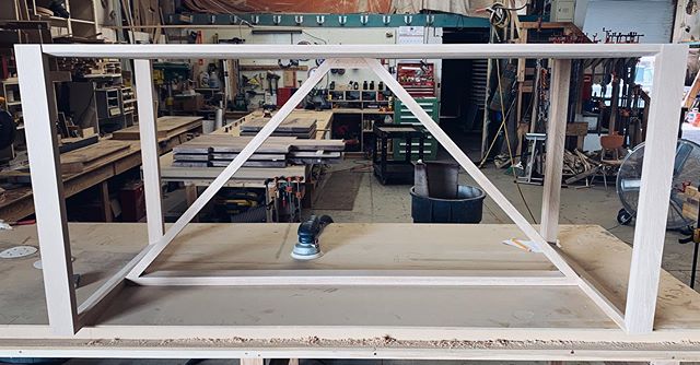 We don&rsquo;t get many chances to build wood bases. It&rsquo;s so fun when we do, though. White oak that&rsquo;ll get a white washed finish.