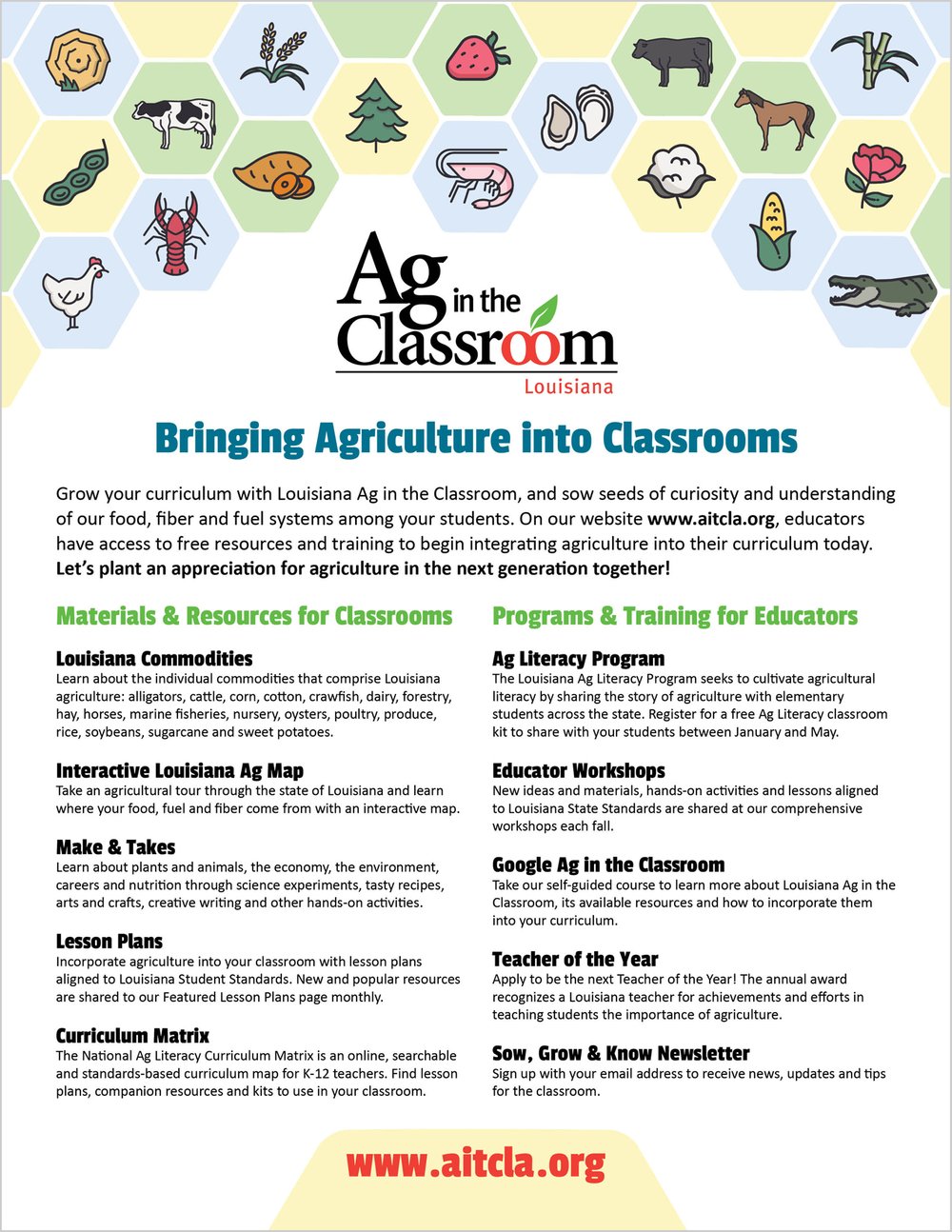 About — Louisiana Ag in the Classroom About — Louisiana Ag in the Classroom
