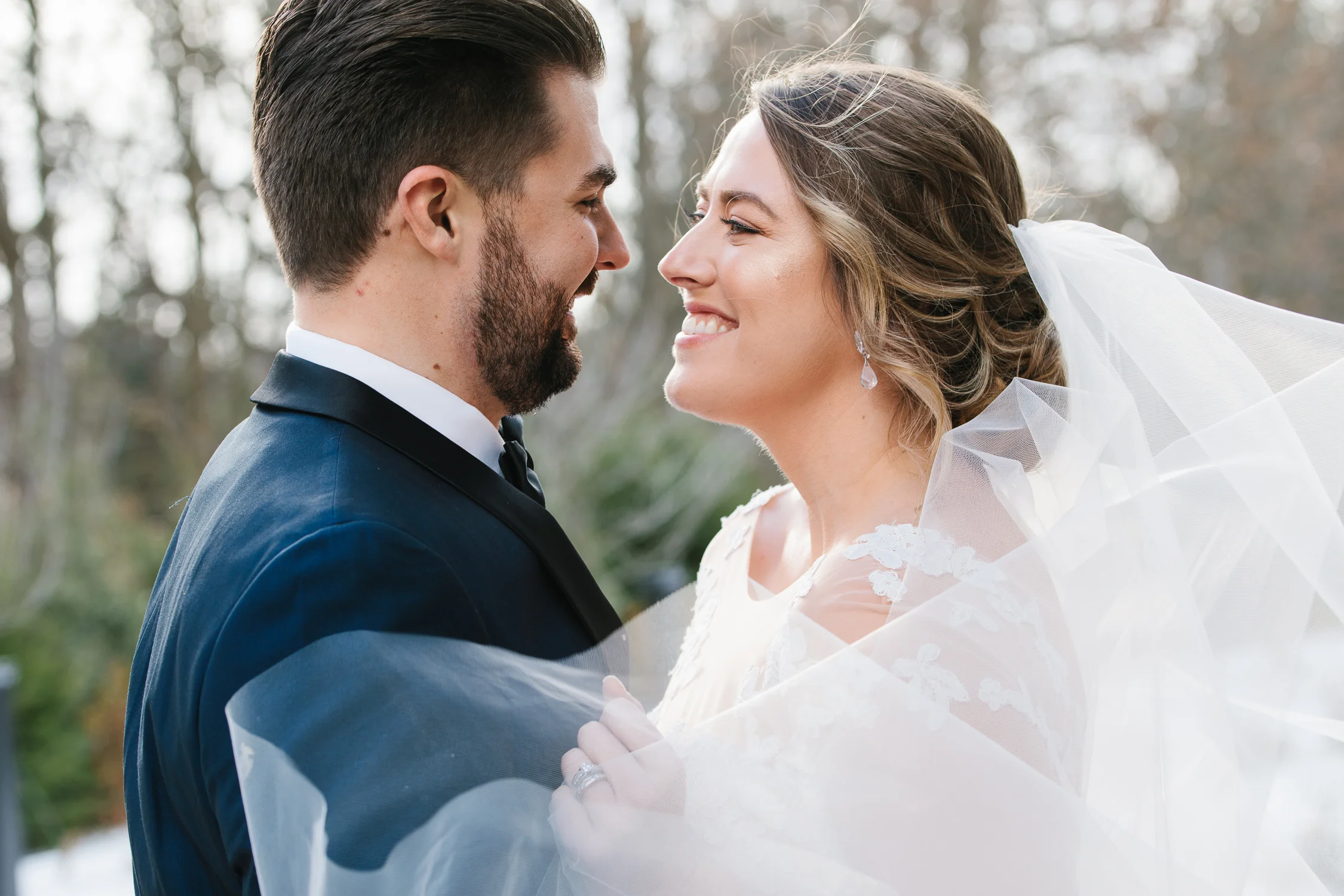 classic couple wedding blue suit smiling pose roxannasuephotos