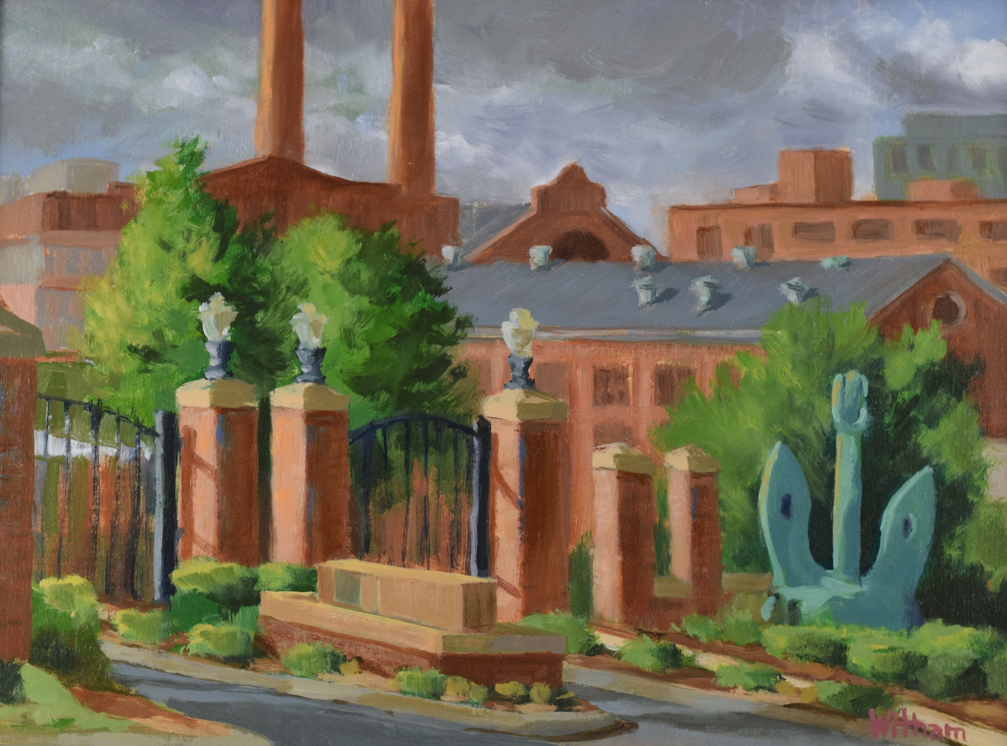 Navy Yard Daybreak, Oil on linen, 12x16