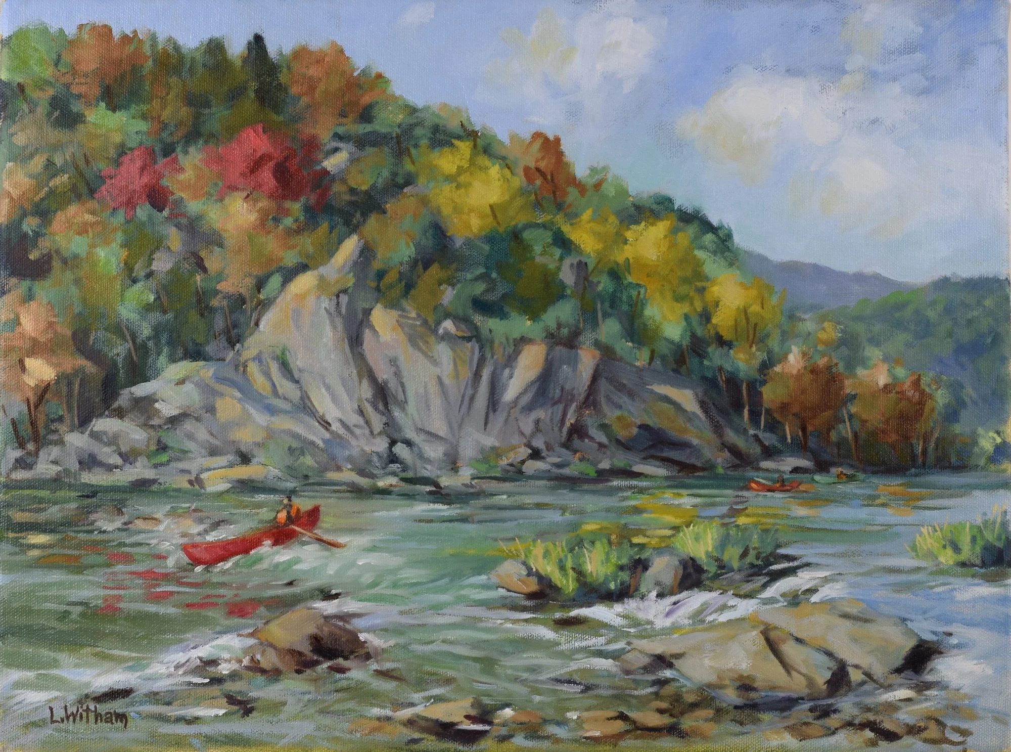 Down the Shenandoah (2015, plein air)