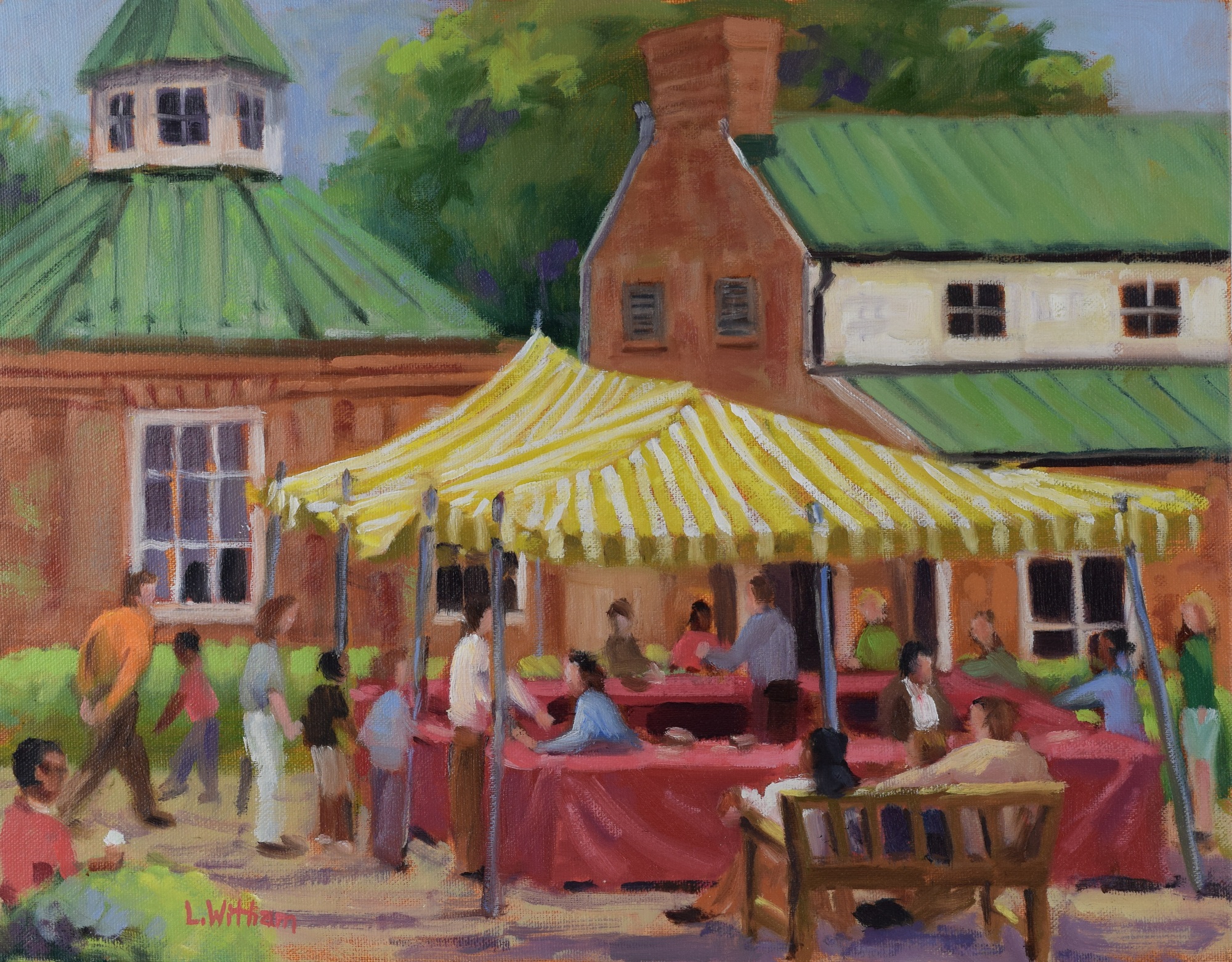 Strawberry Festival, Oil on canvas, 11x14