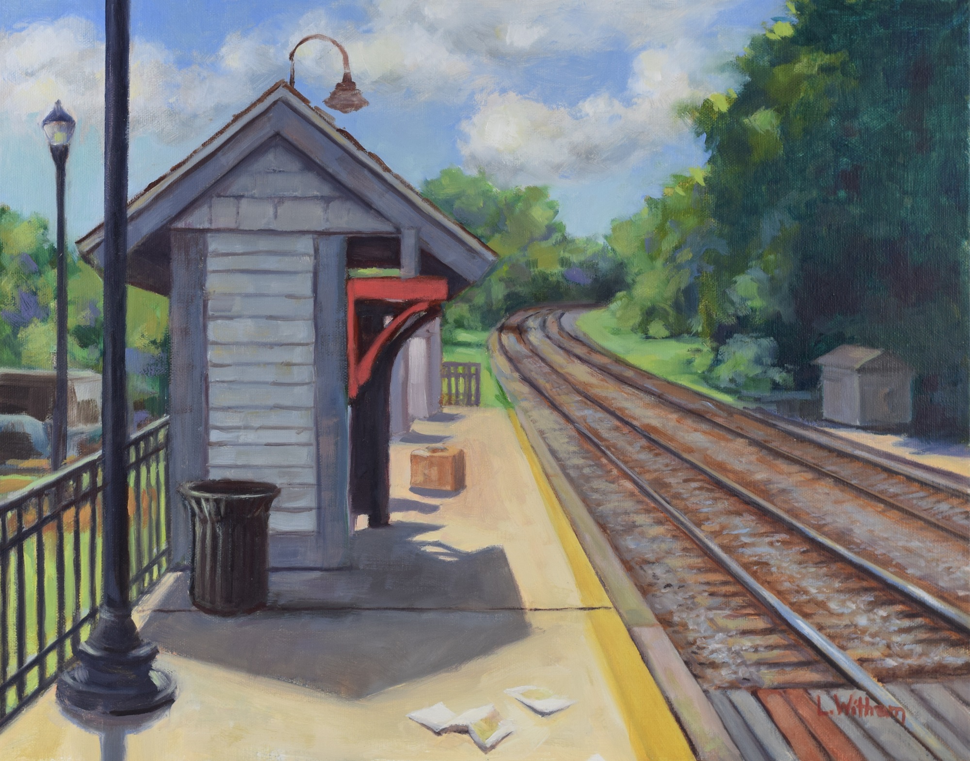 Kensington Station, Oil on linen panel, 11x14