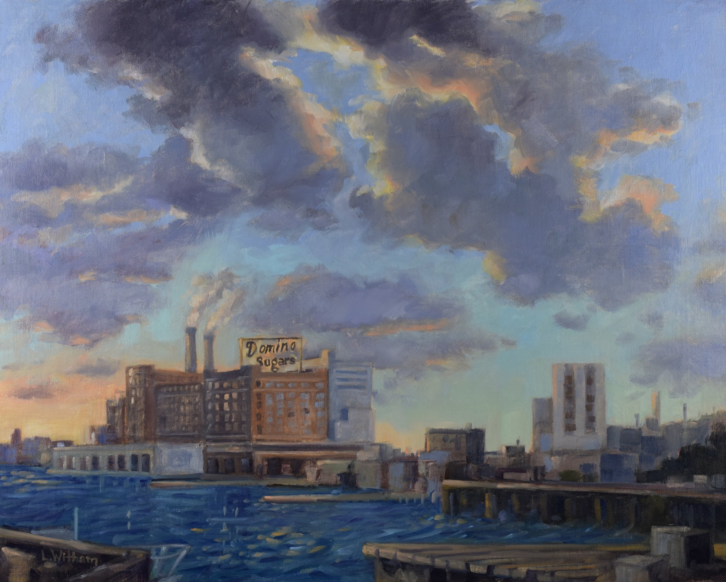 Baltimore Harbor, Oil on linen, 16x20