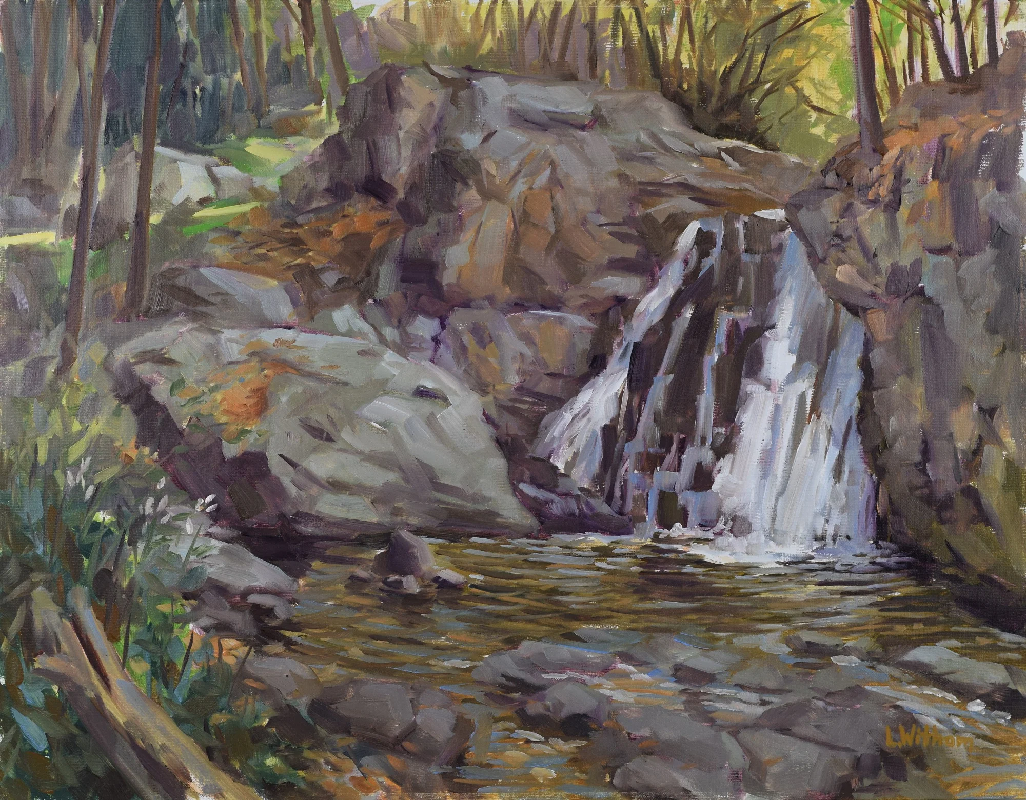 Kilgore Falls Morning (2016, plein air)