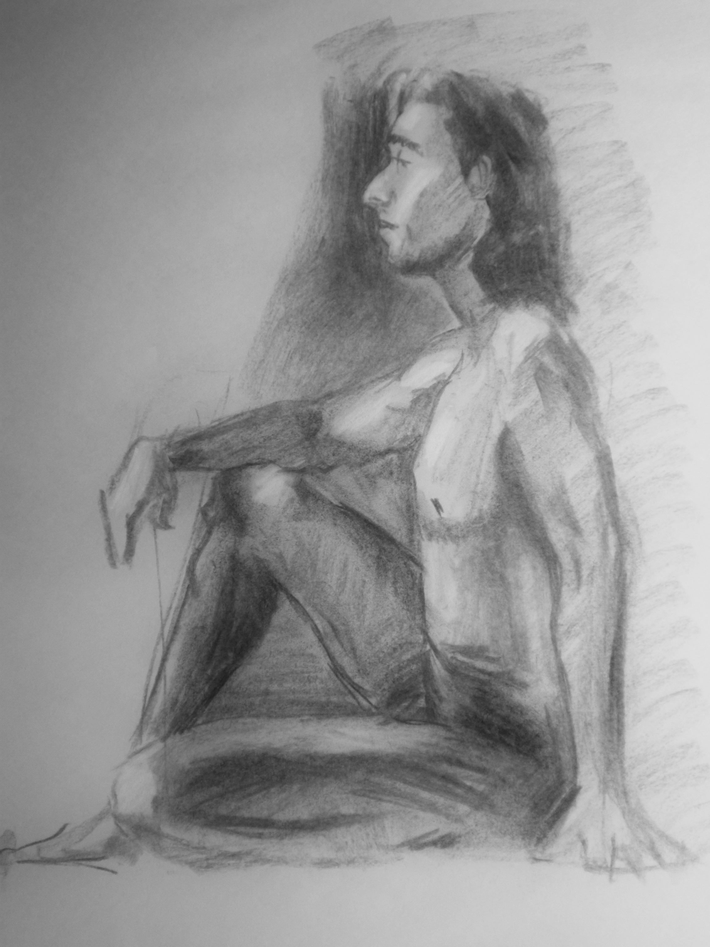  charcoal and conte on paper 