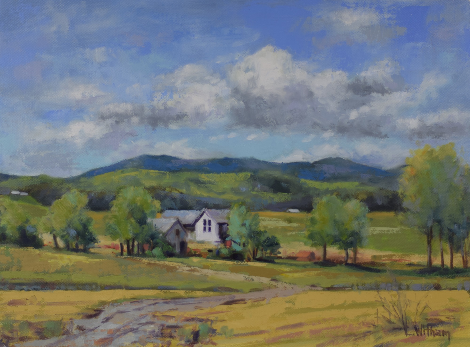 Carolina Skyline, Oil on canvas, 12x16