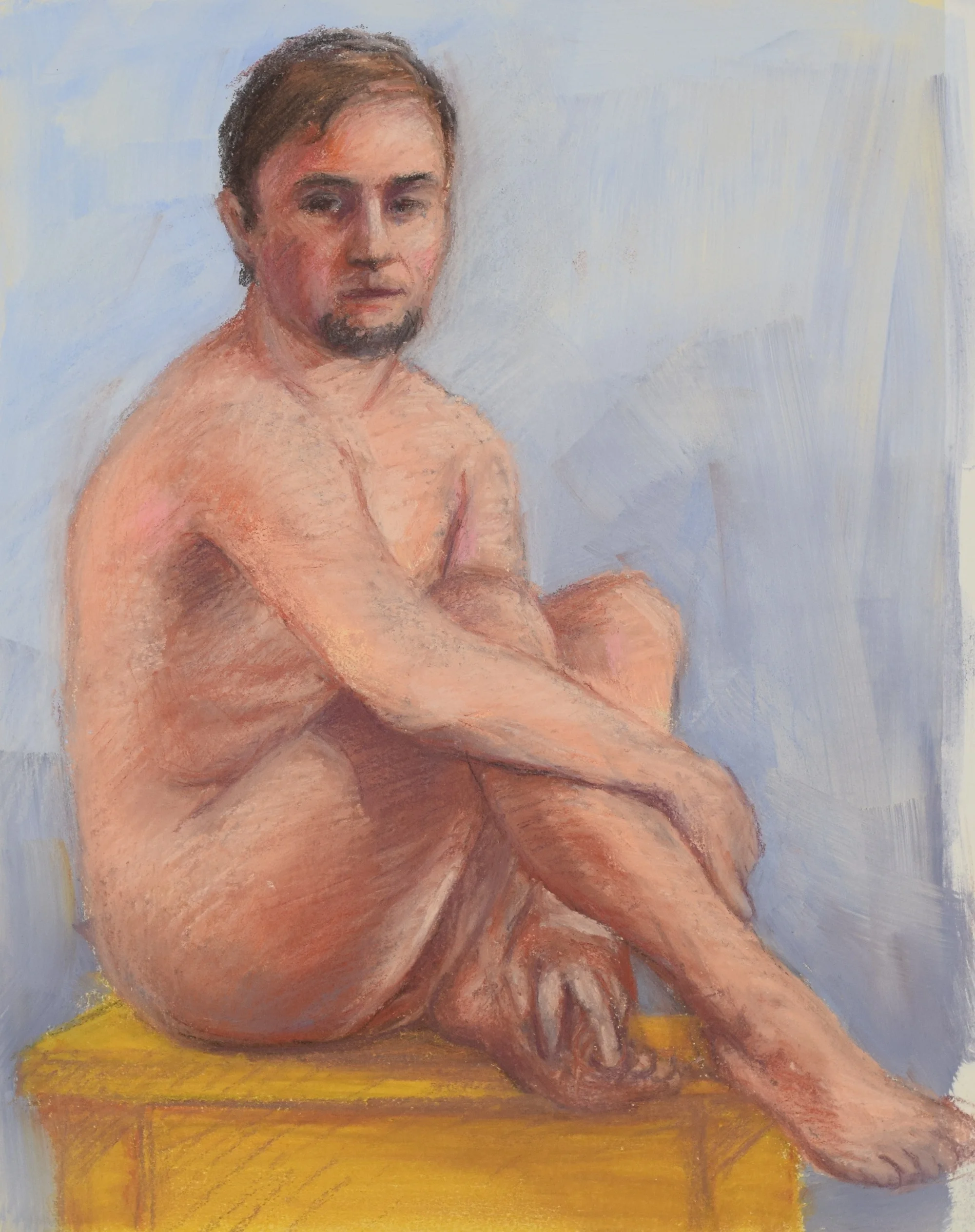 pastel on paper