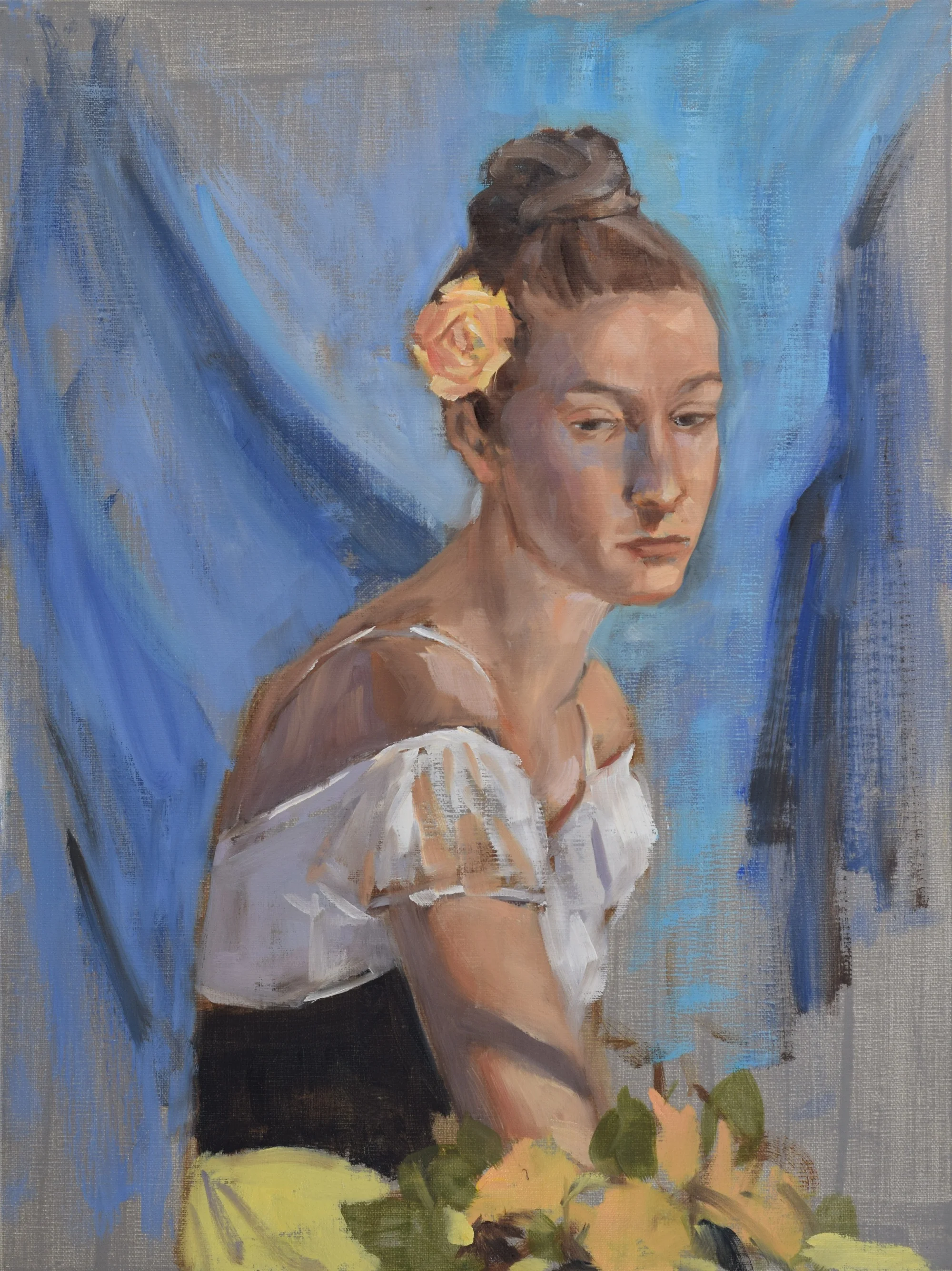 Woman on Blue (2017)