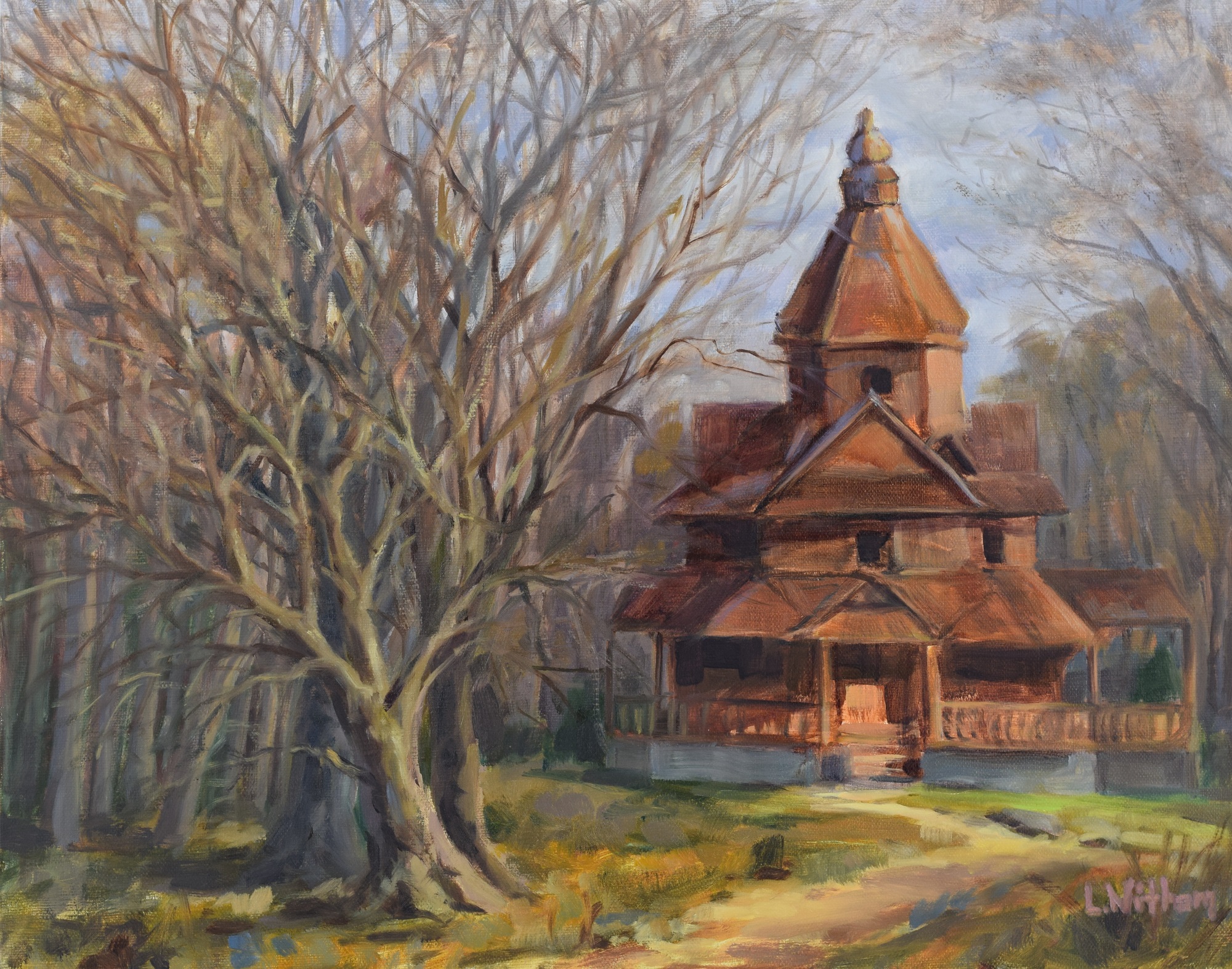 Church in the Woods. Oil on linen, 11x14