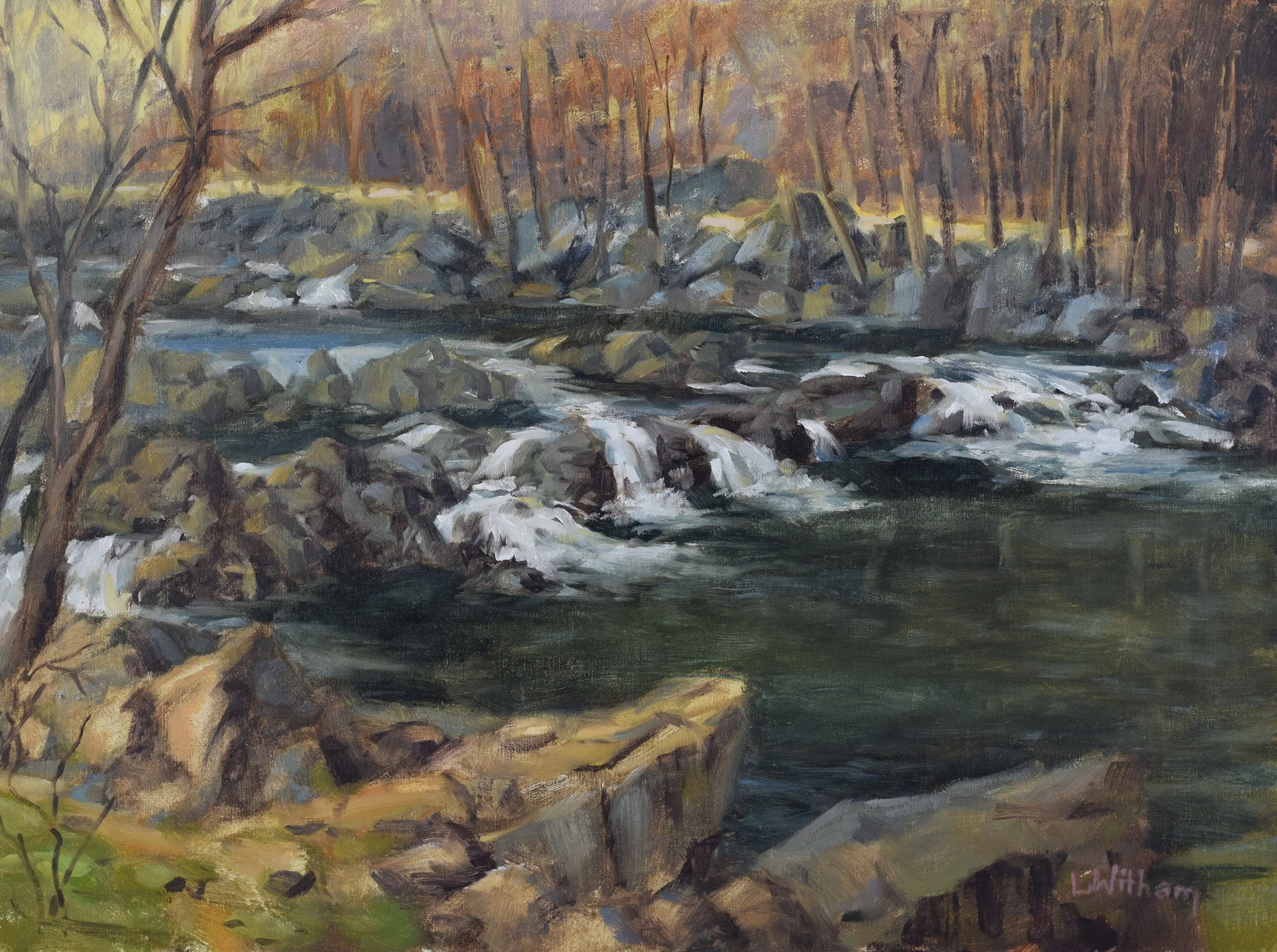 Patuxent Rapids (2017, plein air)