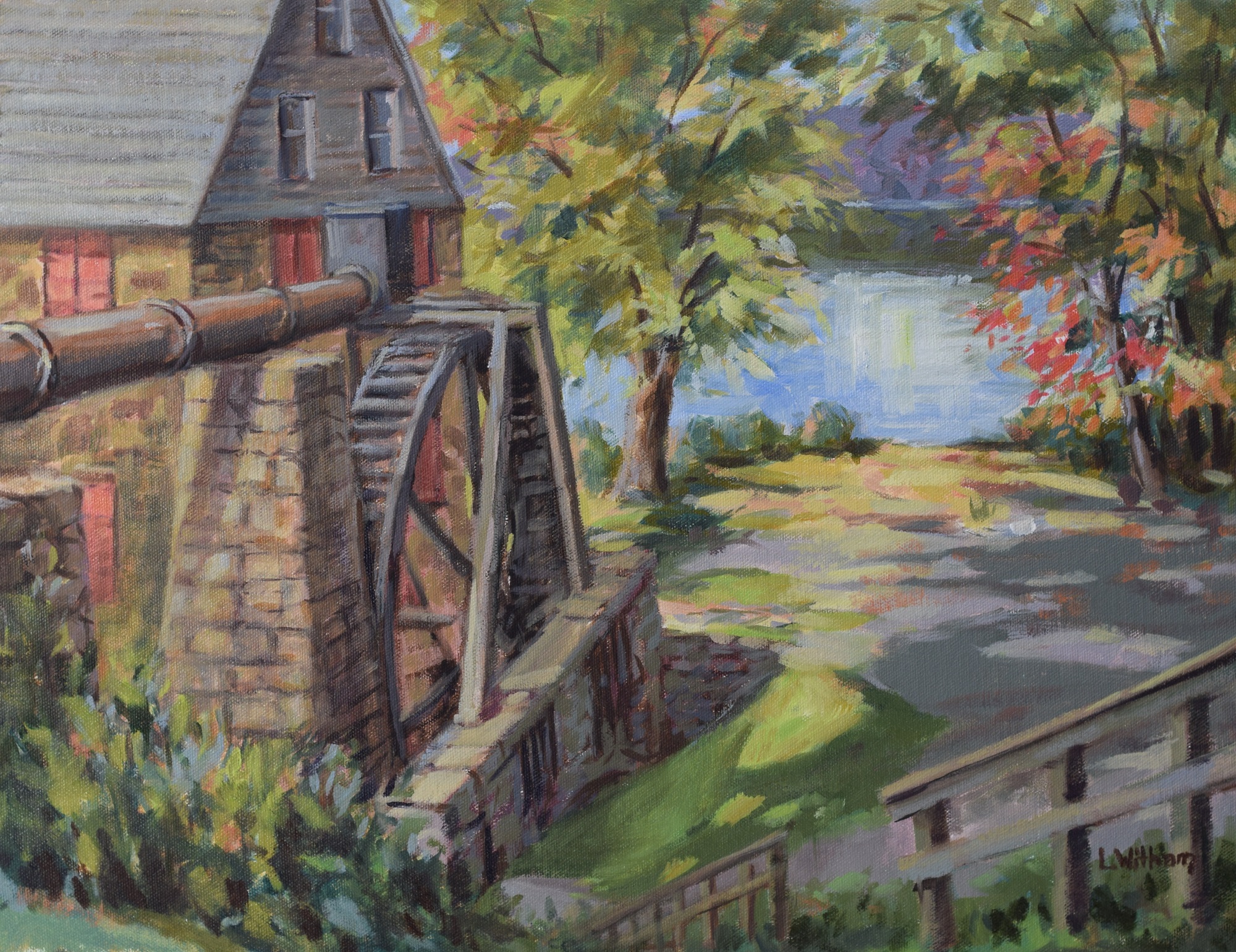 Susquehanna Mill, Oil on canvas, 14x18
