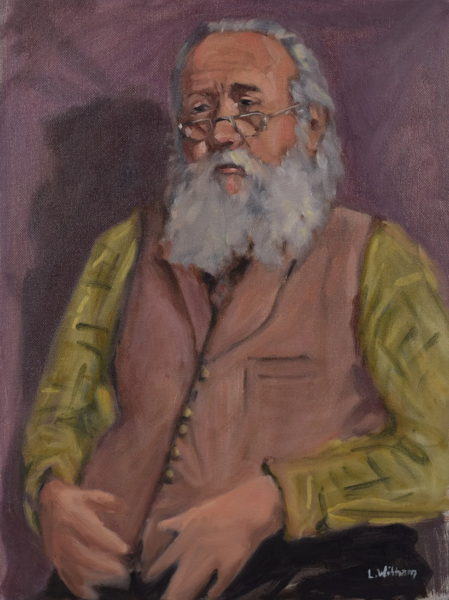 The Woodsman, Oil on canvas, 12x16