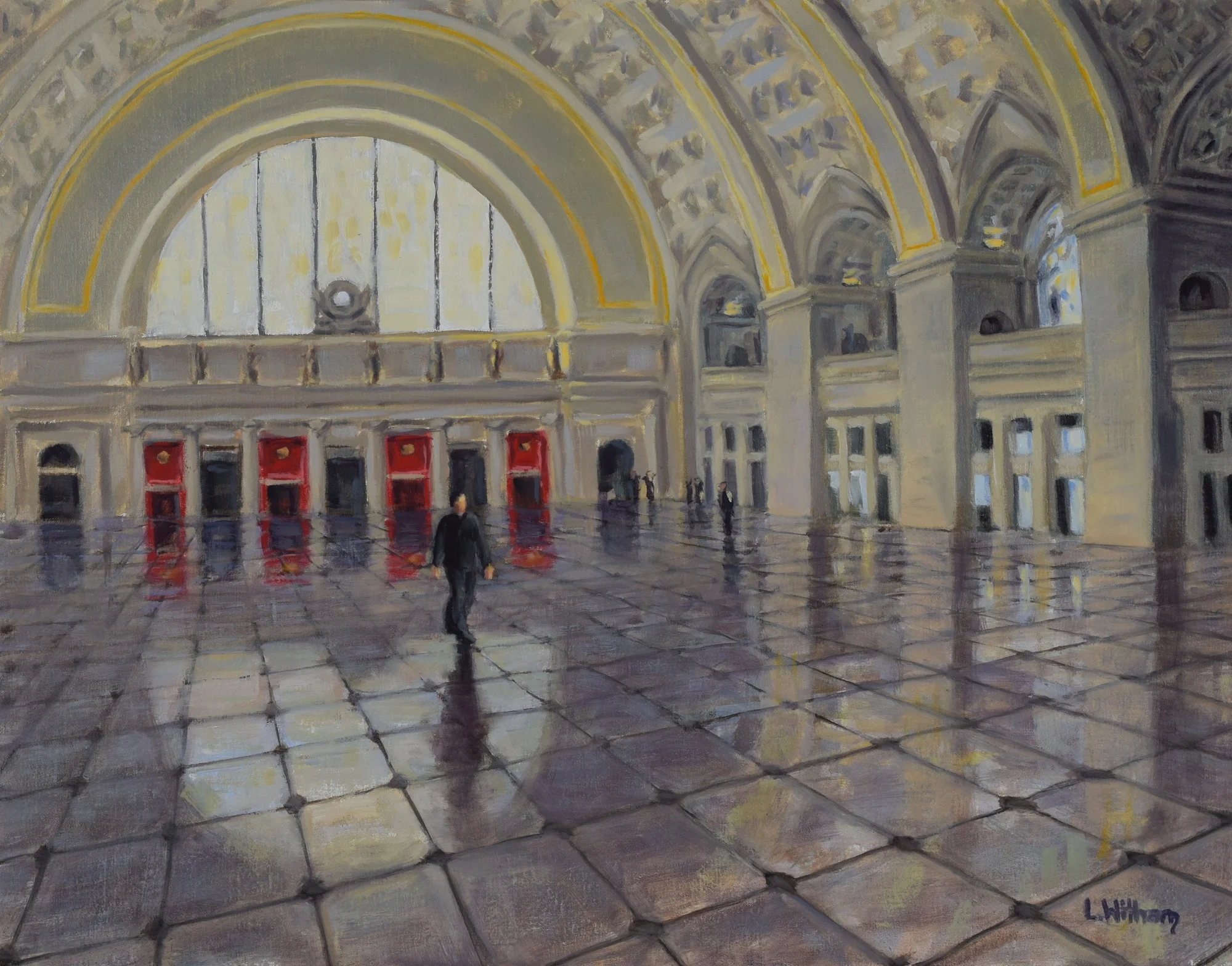 Union Station, D.C. Oil on linen, 14x18