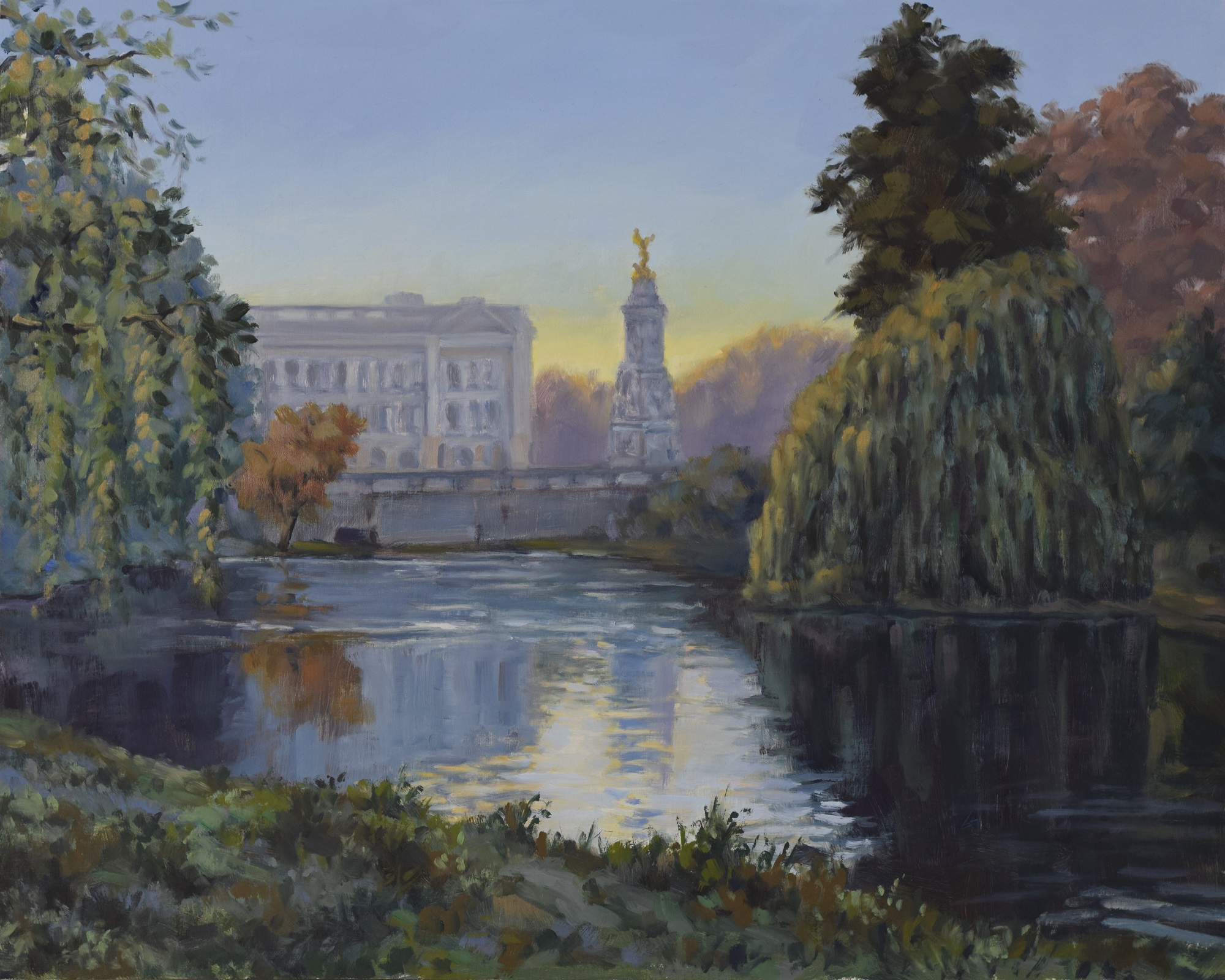 Buckingham Sunset, Oil on linen, 16x20