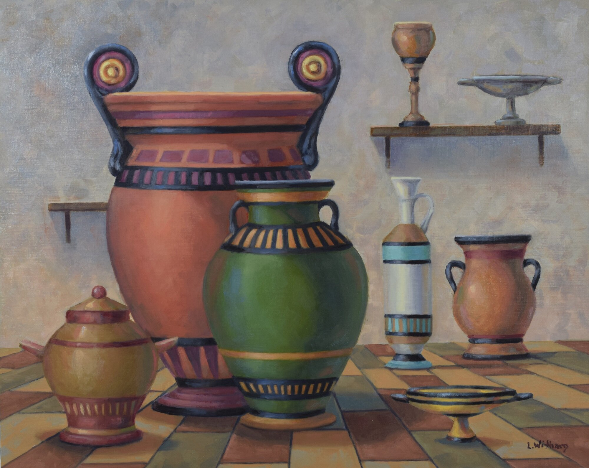 Ode to Grecian Urns, Oil on linen, 16x20