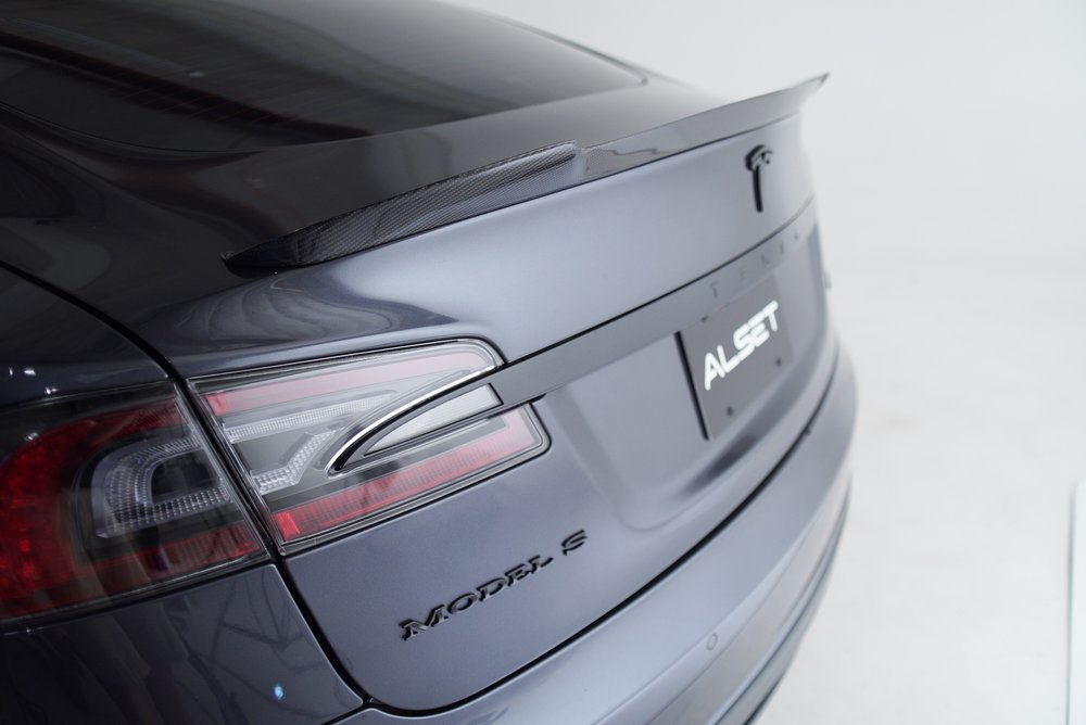 Carbon Fiber Spoiler For 2012-2019 Tesla Model S Sedan 4dr Type D