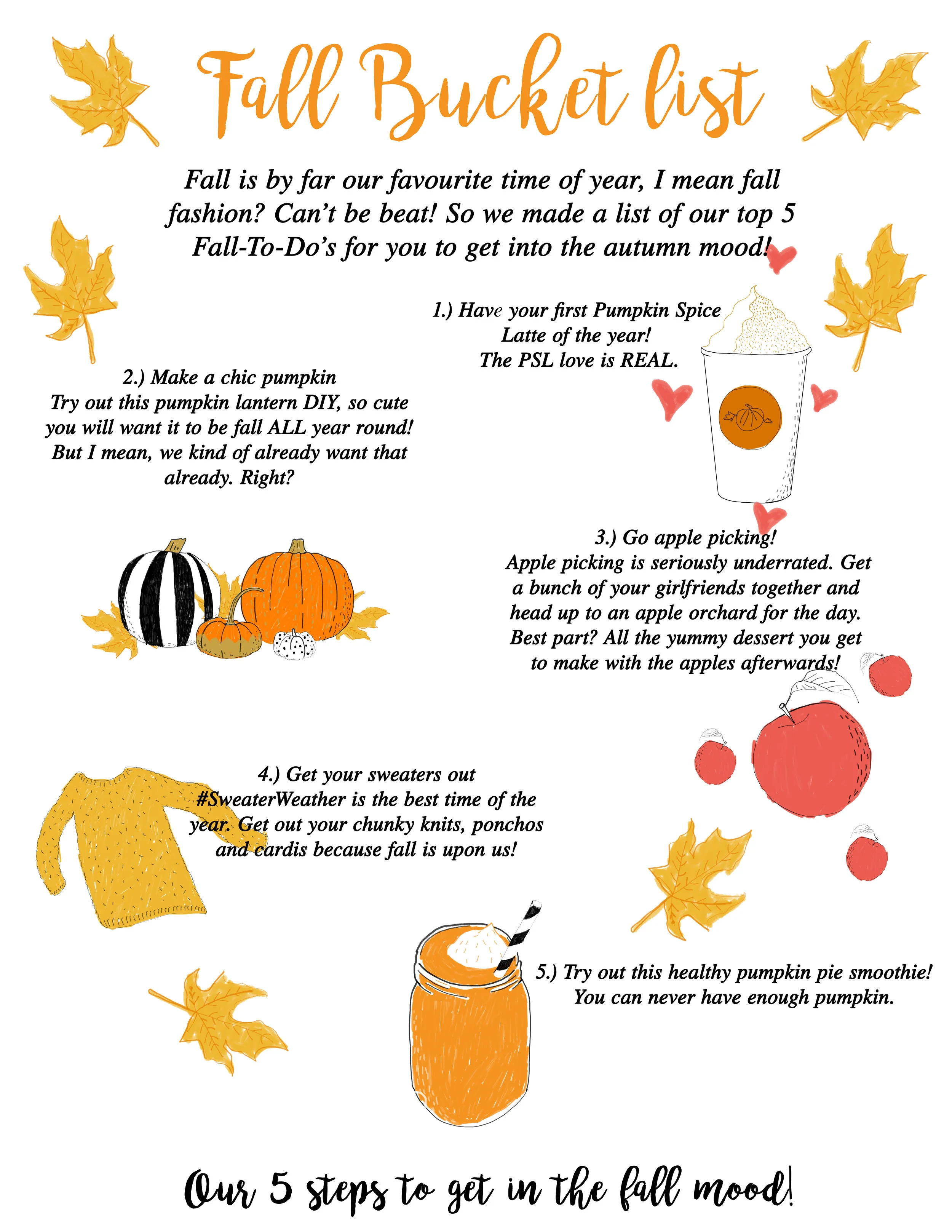 Fall Bucket List