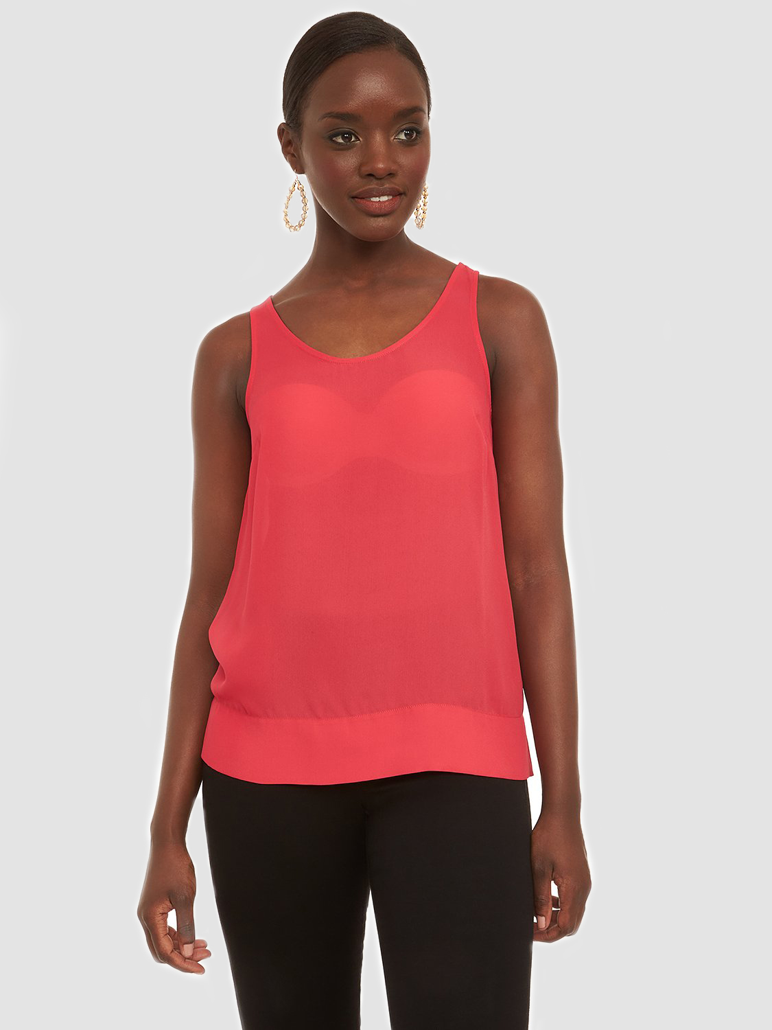 Sleeveless Round Neck Top