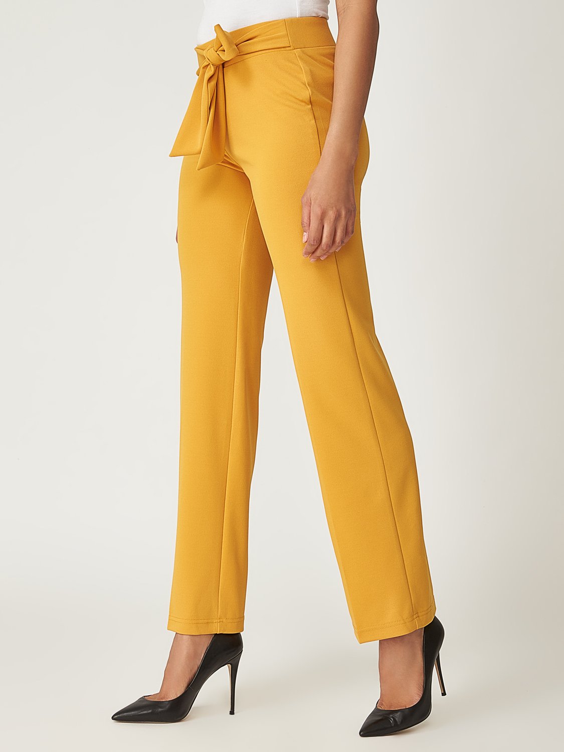 Crepe Pant With Elastic Waistband