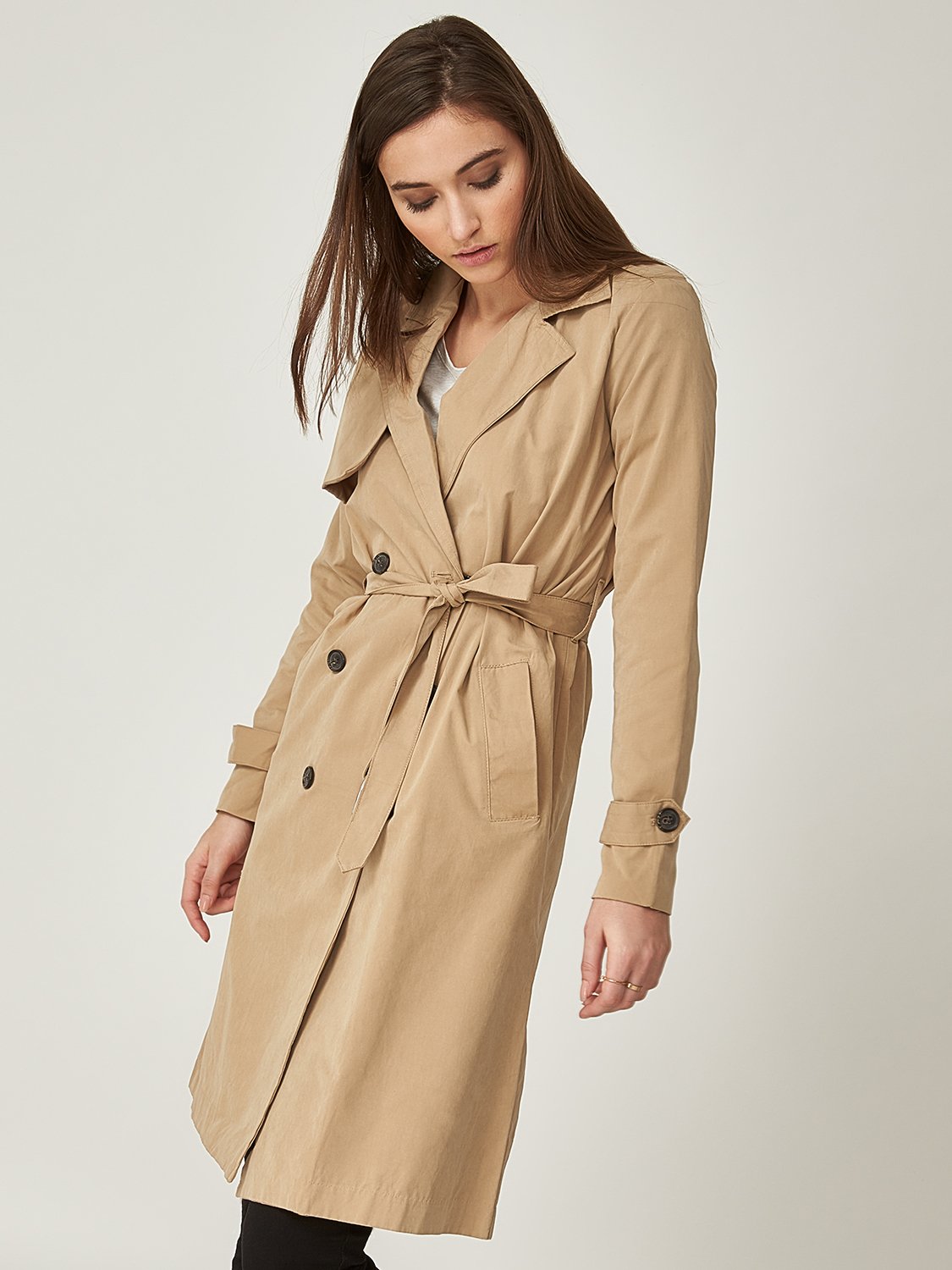 Double-Breasted Trench Coat