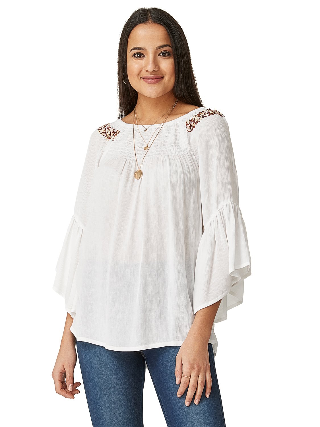 Crinkle Crepe Top