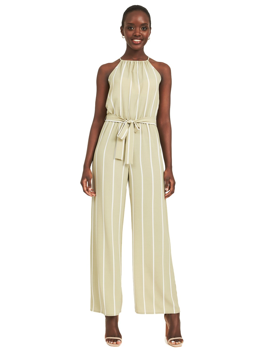 Striped Halter Jumpsuit